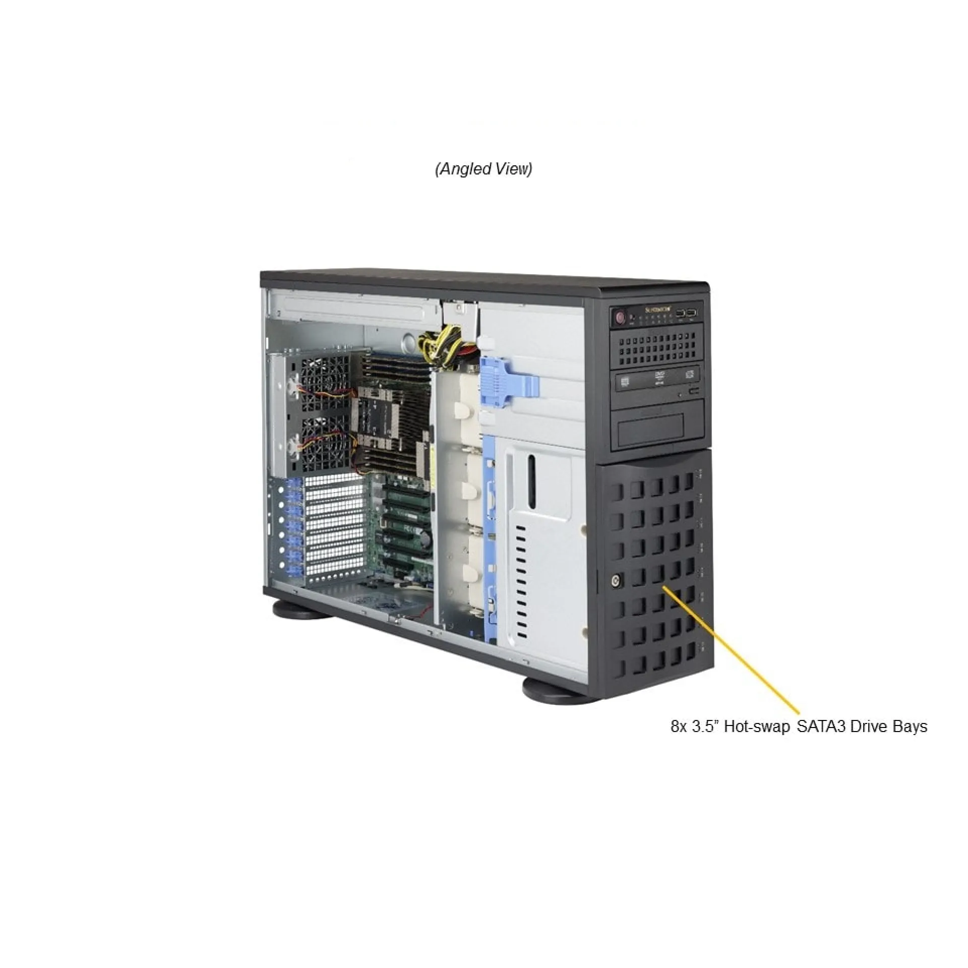 Supermicro SYS-7049P-TRT angle view