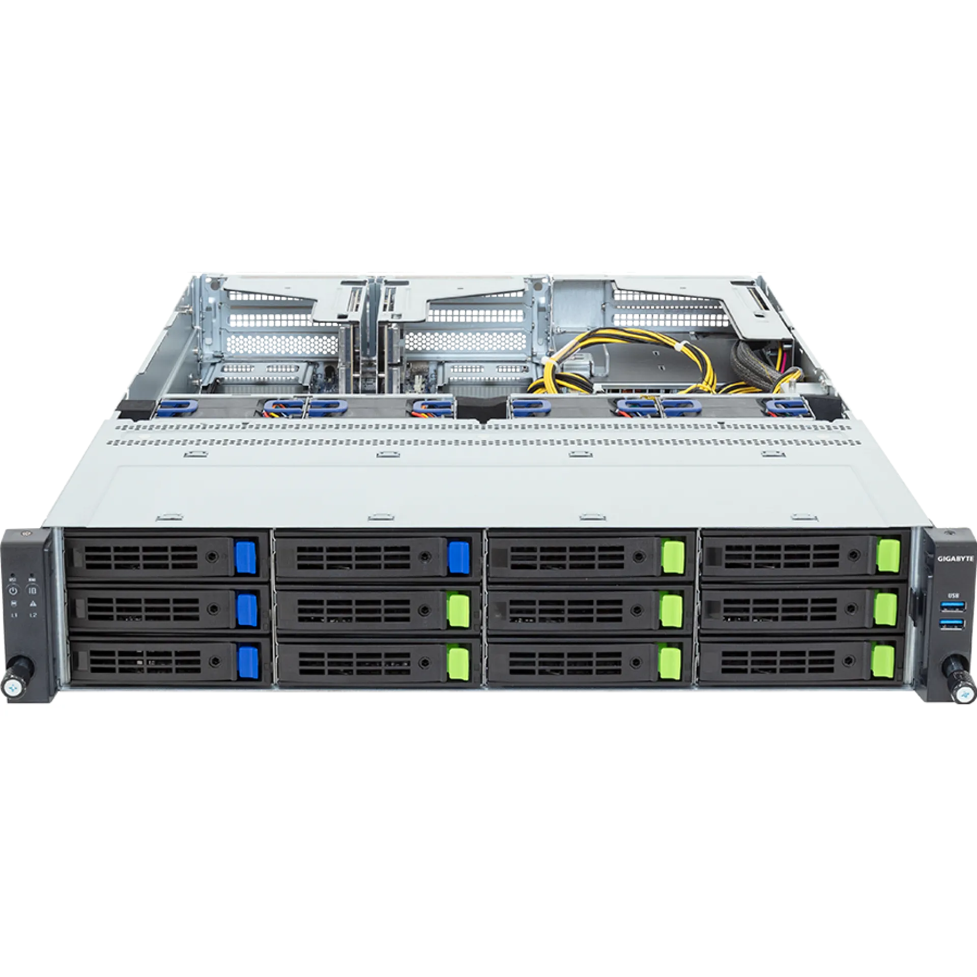 R263-Z38-AAL1 Gigabyte front view Gigabyte R263-Z38-AAL1 front view