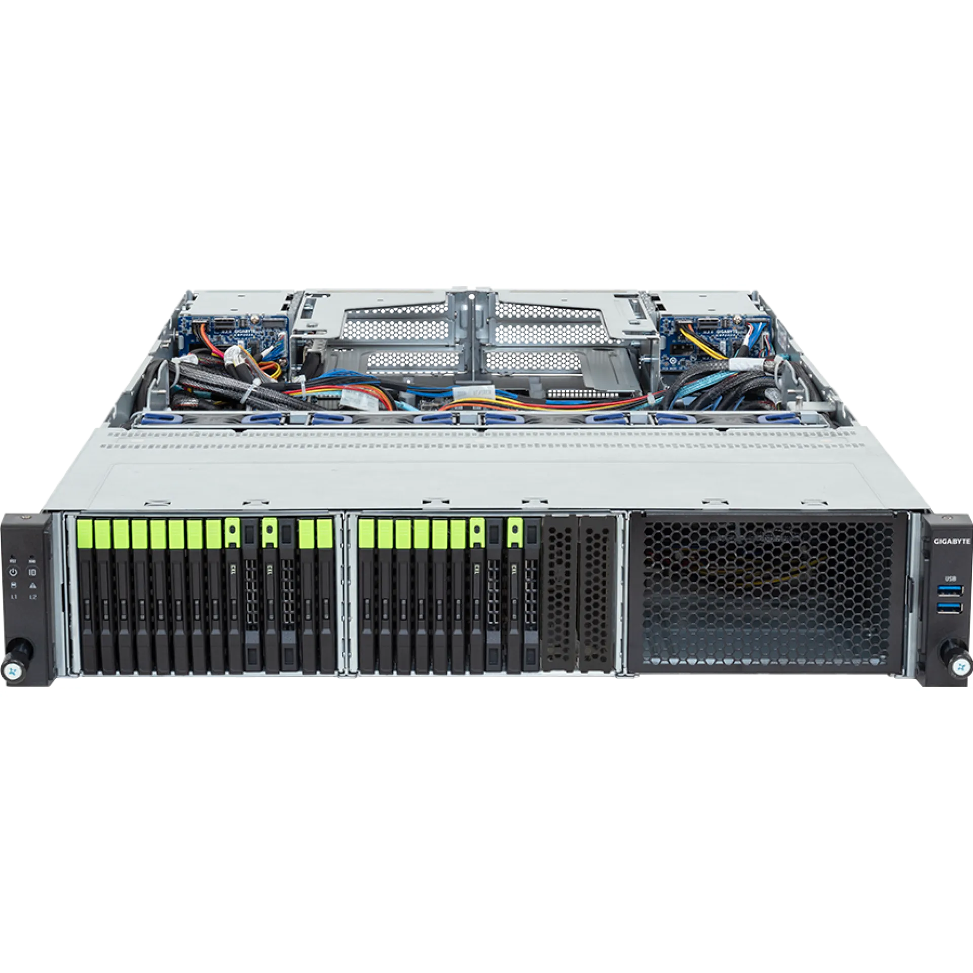 Gigabyte R283-Z98-AAL1 front view 