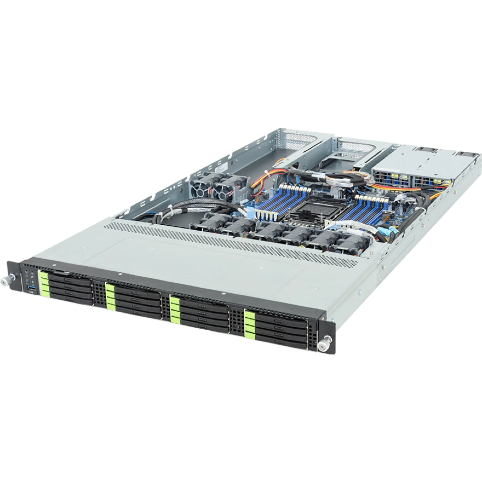 R164-SG6-AAJ1 | Gigabyte Single Xeon 6500 w/ P-cores Xeon 6700 w/ E-cores Xeon 6700 w/ P-cores Xeon 6 SoC 1U Rack Server