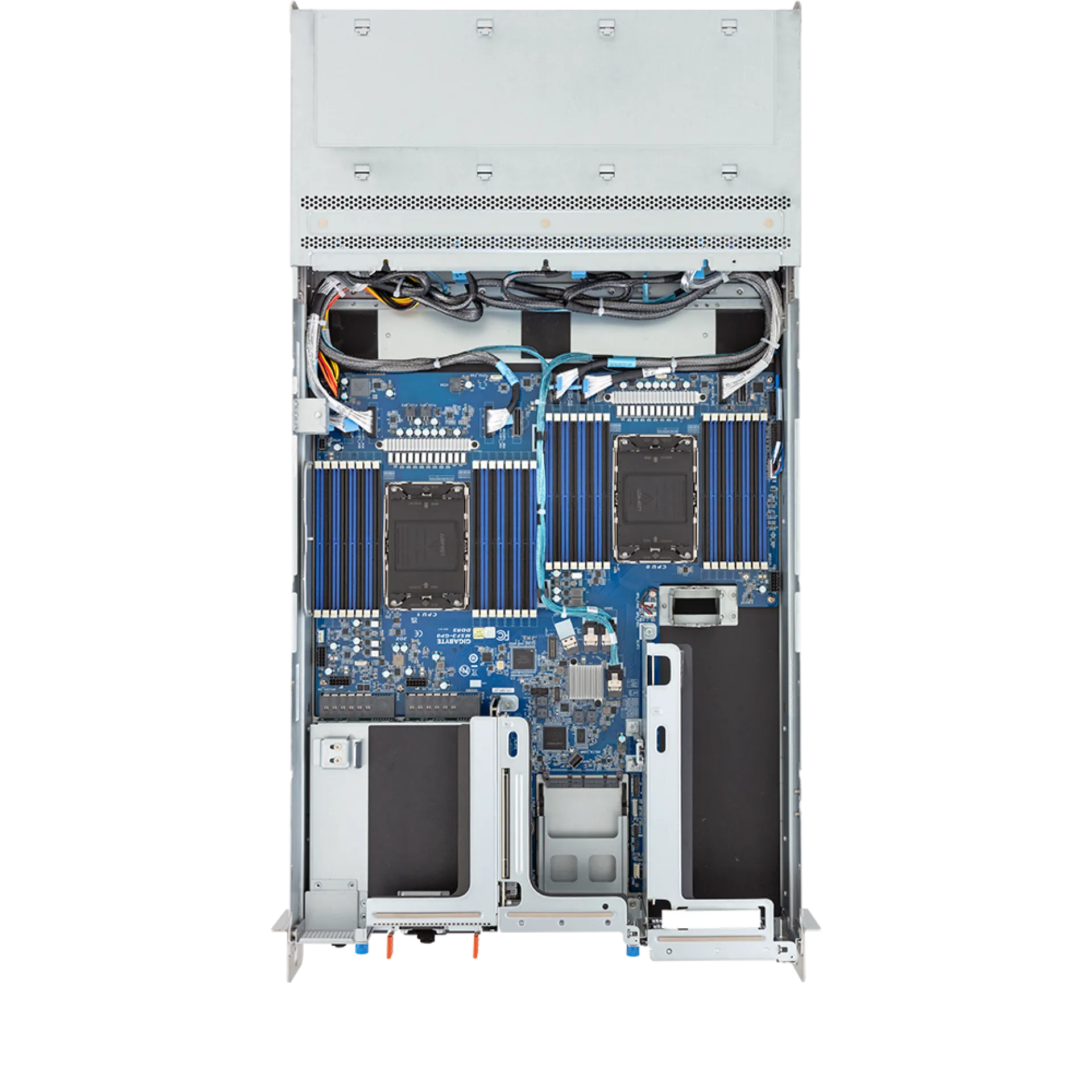 R283-SF0-IAL1 Gigabyte top view Gigabyte R283-SF0-IAL1 top view