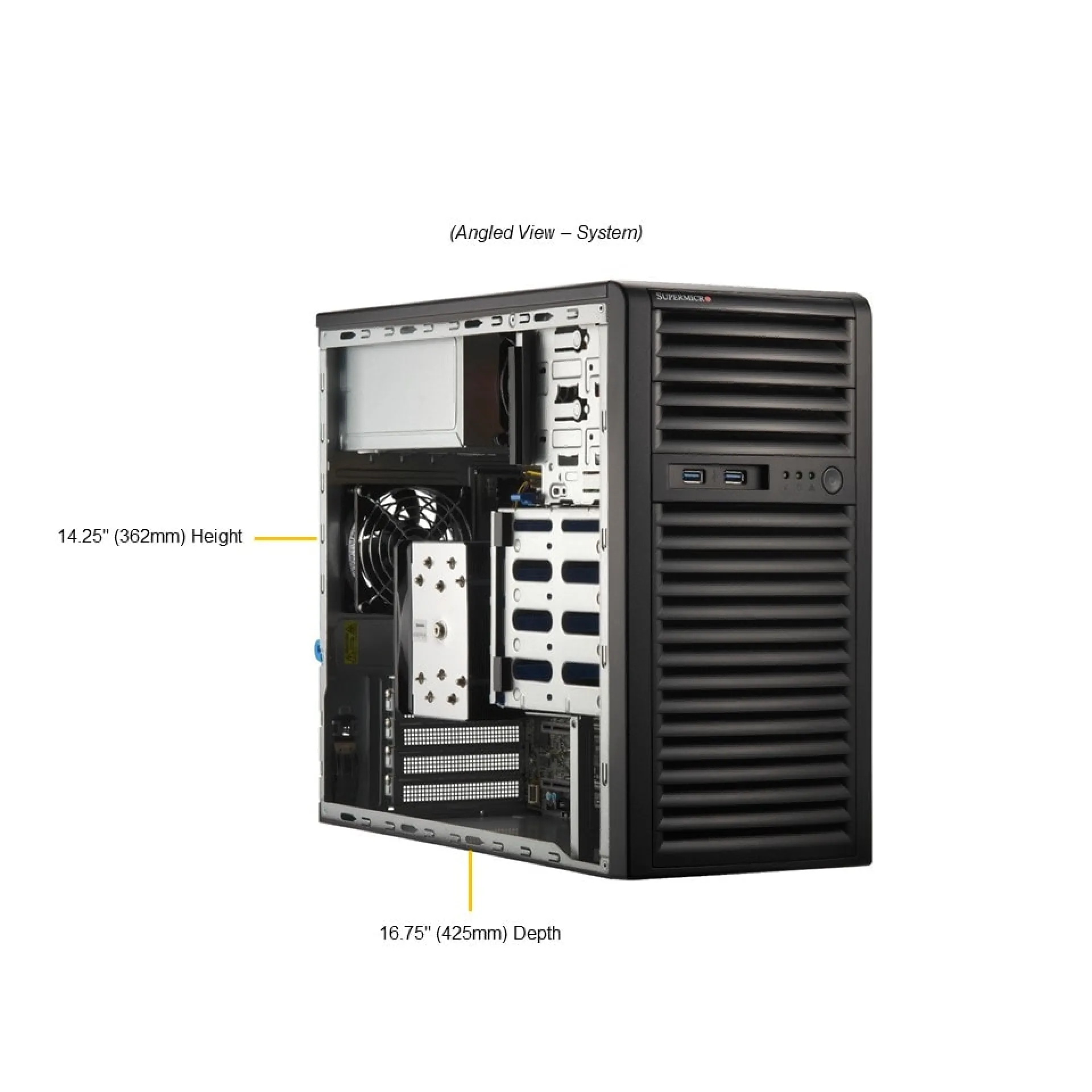AS-3015A-I Supermicro angle view Supermicro AS-3015A-I angle view
