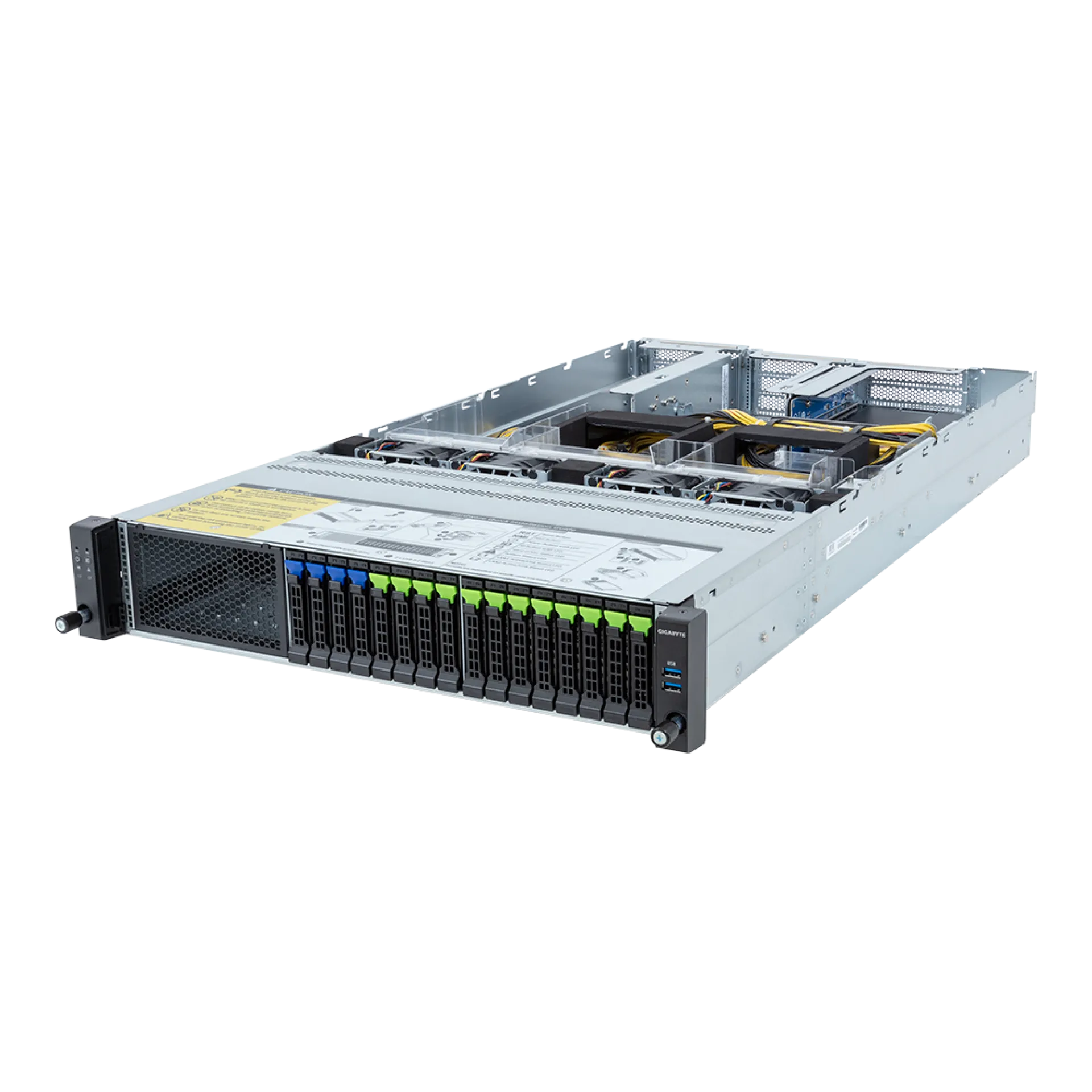R283-SF1-AAL1 Gigabyte angle view Gigabyte R283-SF1-AAL1 angle view