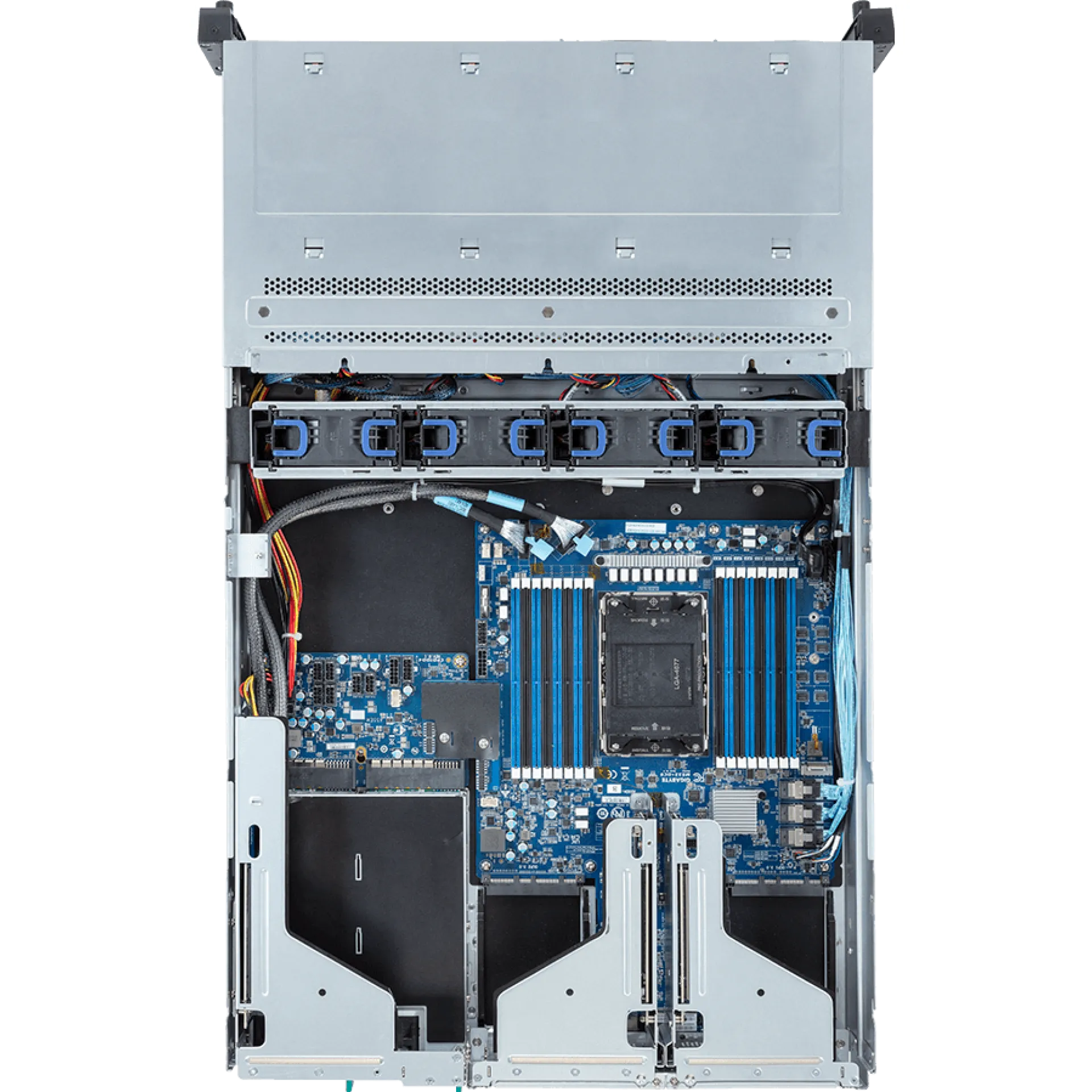 R263-S33-AAL1 Gigabyte top view Gigabyte R263-S33-AAL1 top view