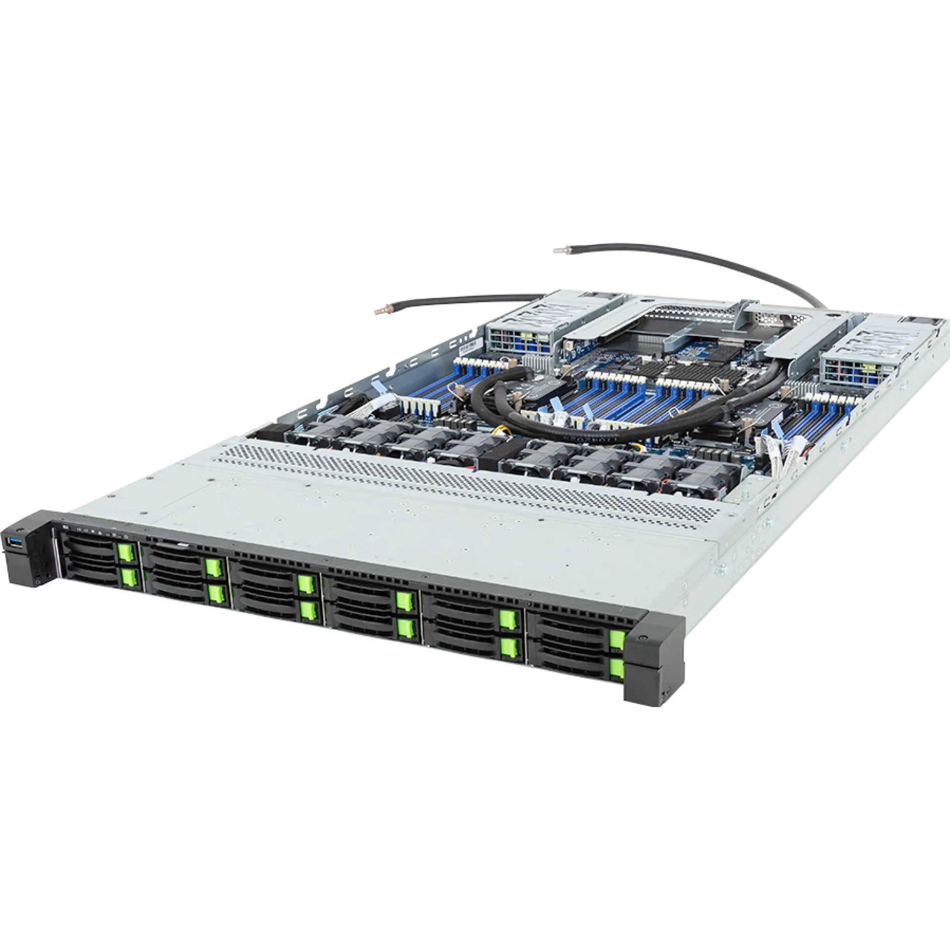 R184-S92-LAV1 Gigabyte angle view Gigabyte R184-S92-LAV1 angle view