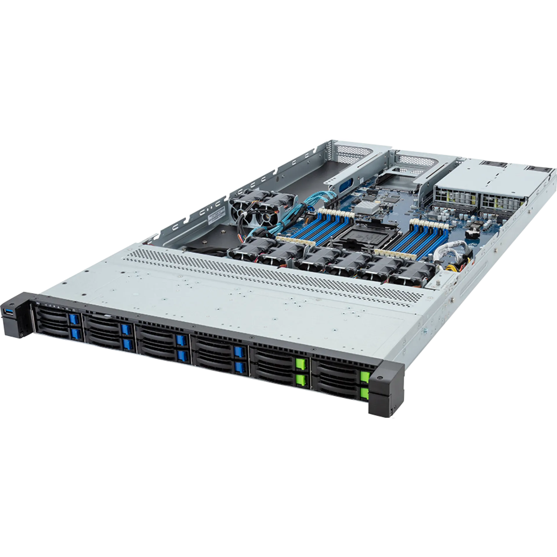 R163-SG2-AAC1 Gigabyte angle view Gigabyte R163-SG2-AAC1 angle view