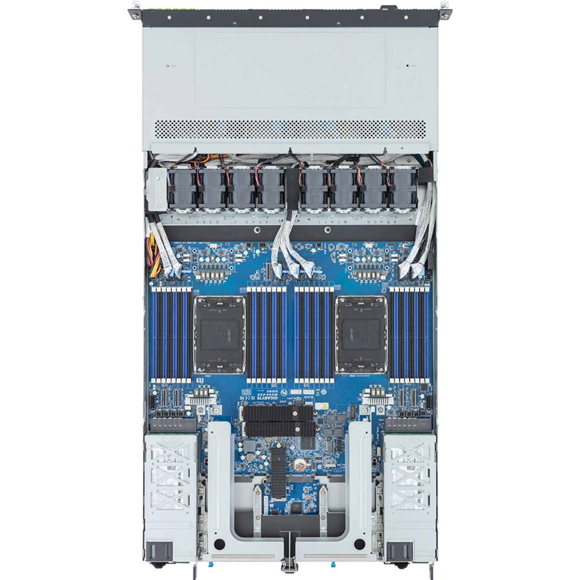 R184-S91-AAV1 Gigabyte top view Gigabyte R184-S91-AAV1 top view