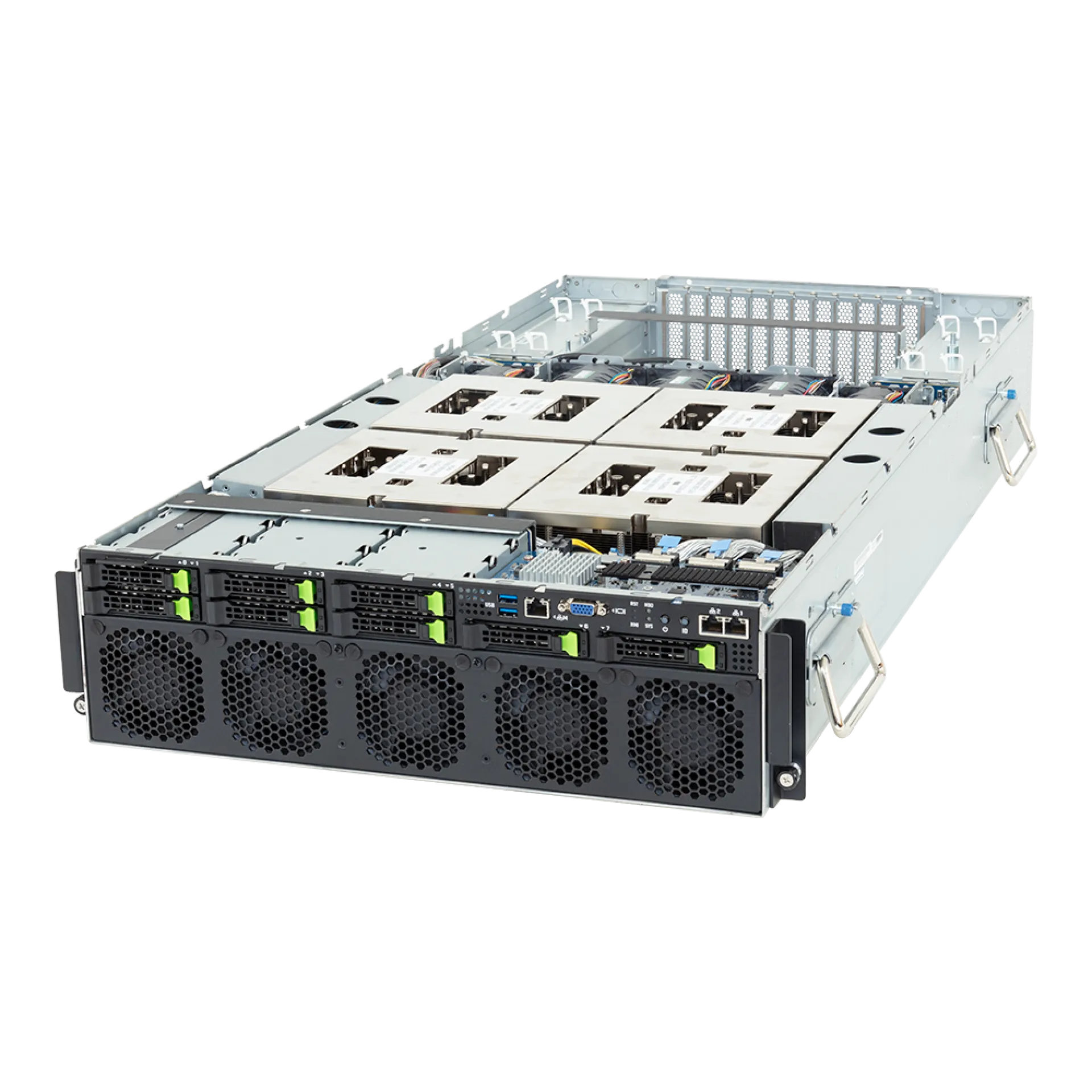 G383-R80-AAP1 Gigabyte angle view Gigabyte G383-R80-AAP1 angle view