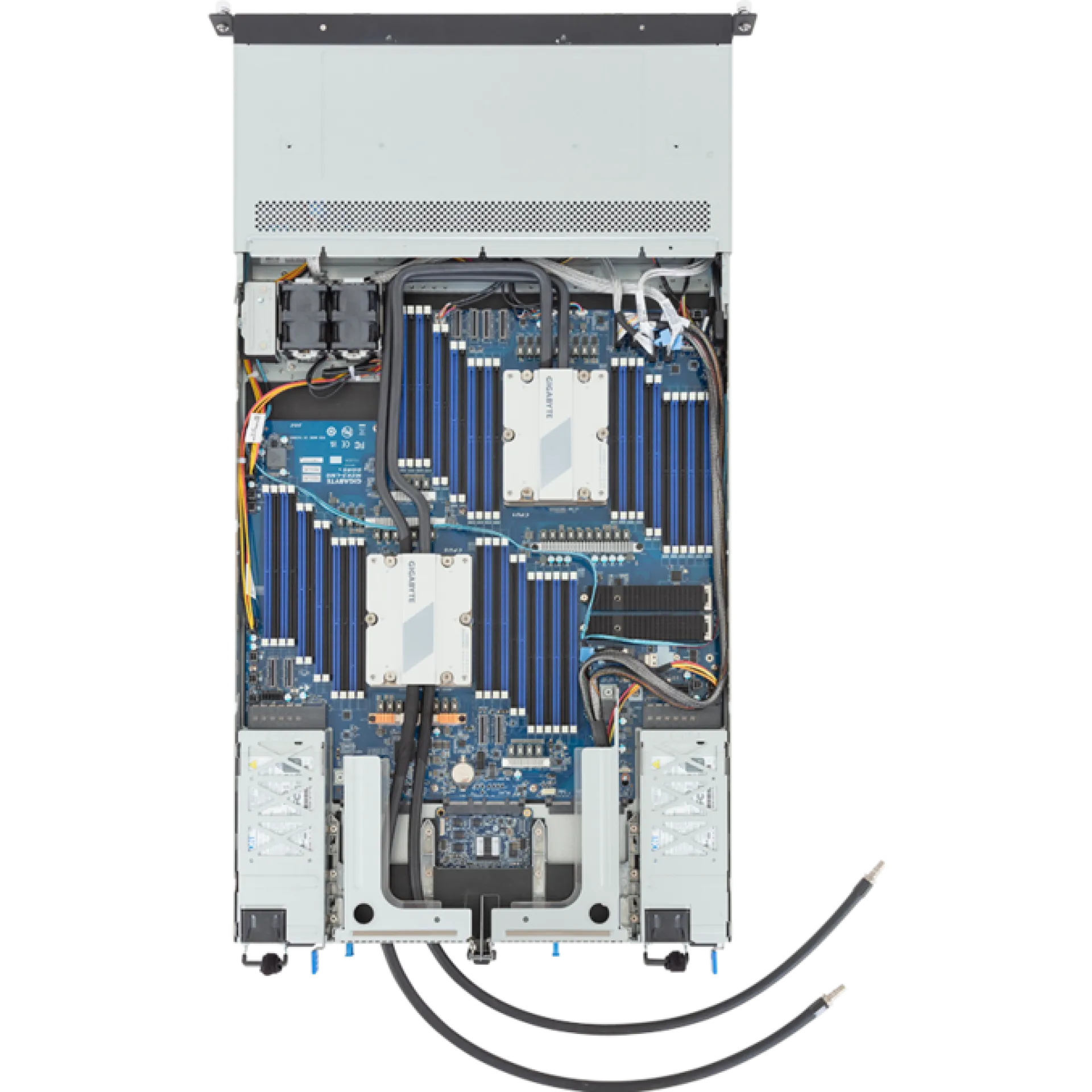 R183-ZK0-LAJ1 Gigabyte top view Gigabyte R183-ZK0-LAJ1 top view