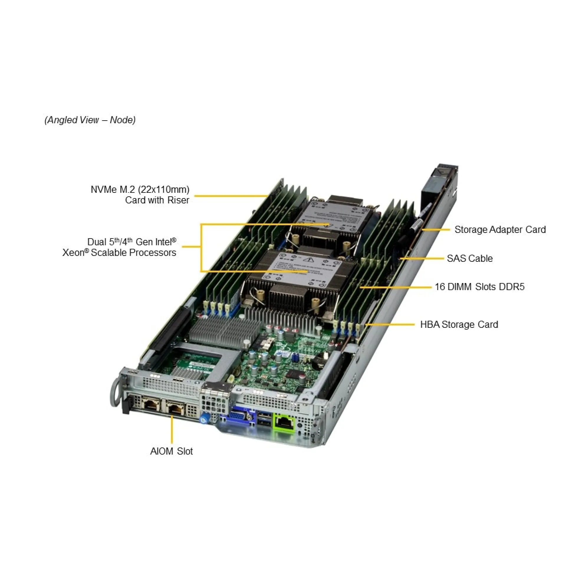 Supermicro SYS-621BT-HNC8R angle view