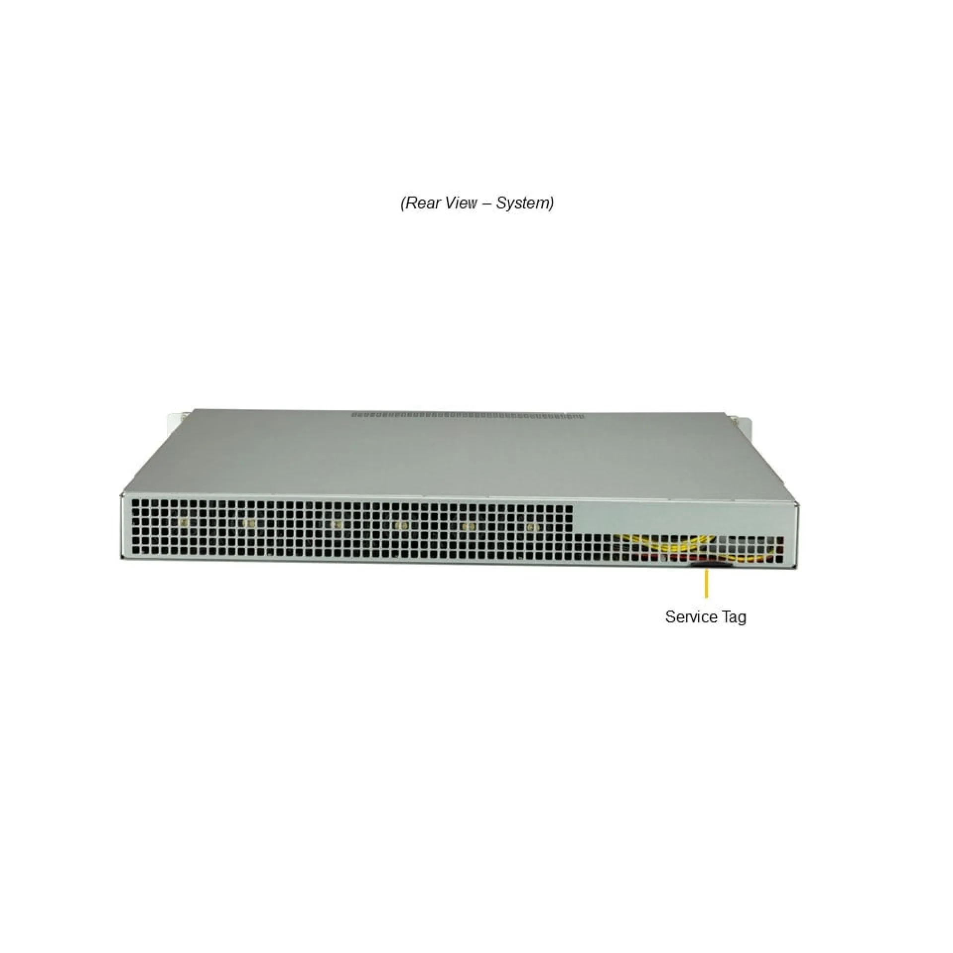 SYS-111E-FWTR Supermicro rear view Supermicro SYS-111E-FWTR rear view