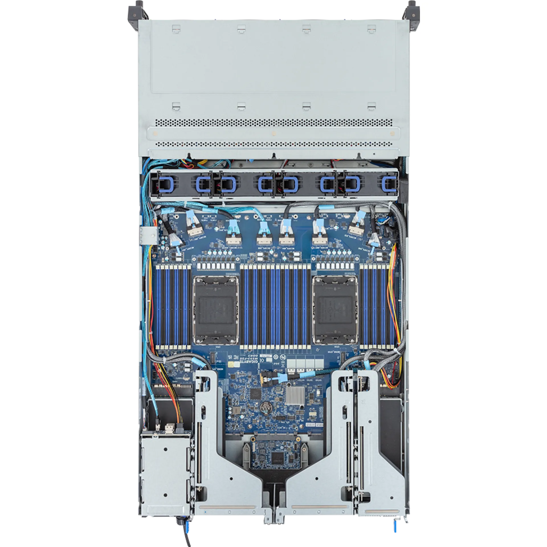 R283-S91-AAJ1 Gigabyte top view Gigabyte R283-S91-AAJ1 top view