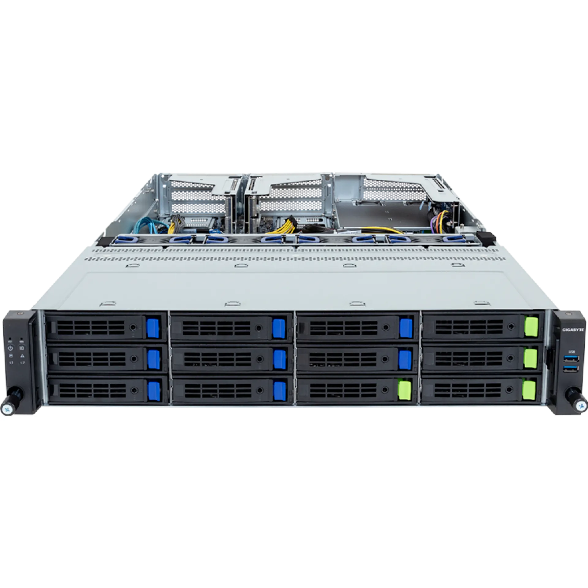R264-S33-AAL1 Gigabyte front view Gigabyte R264-S33-AAL1 front view
