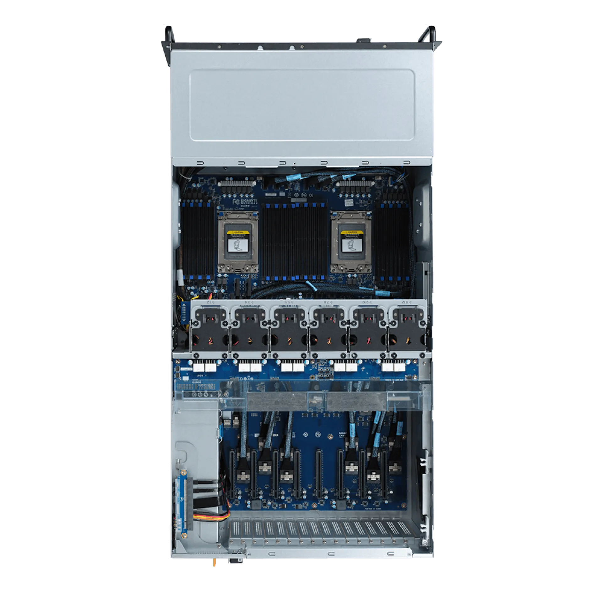 G482-Z52 Gigabyte top view Gigabyte G482-Z52 top view