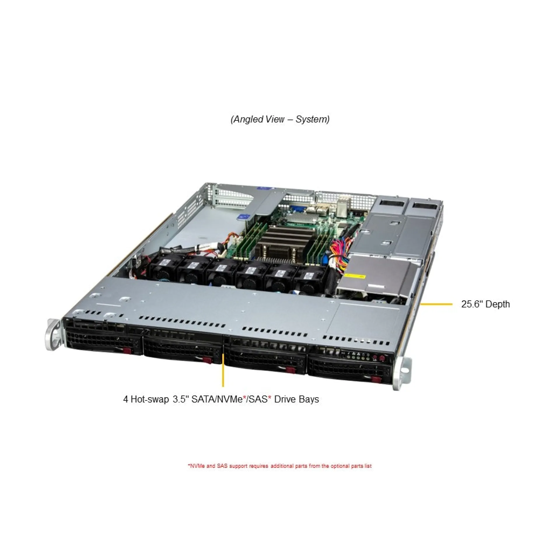 AS-1015SV-WTNRT Supermicro angle view Supermicro AS-1015SV-WTNRT angle view