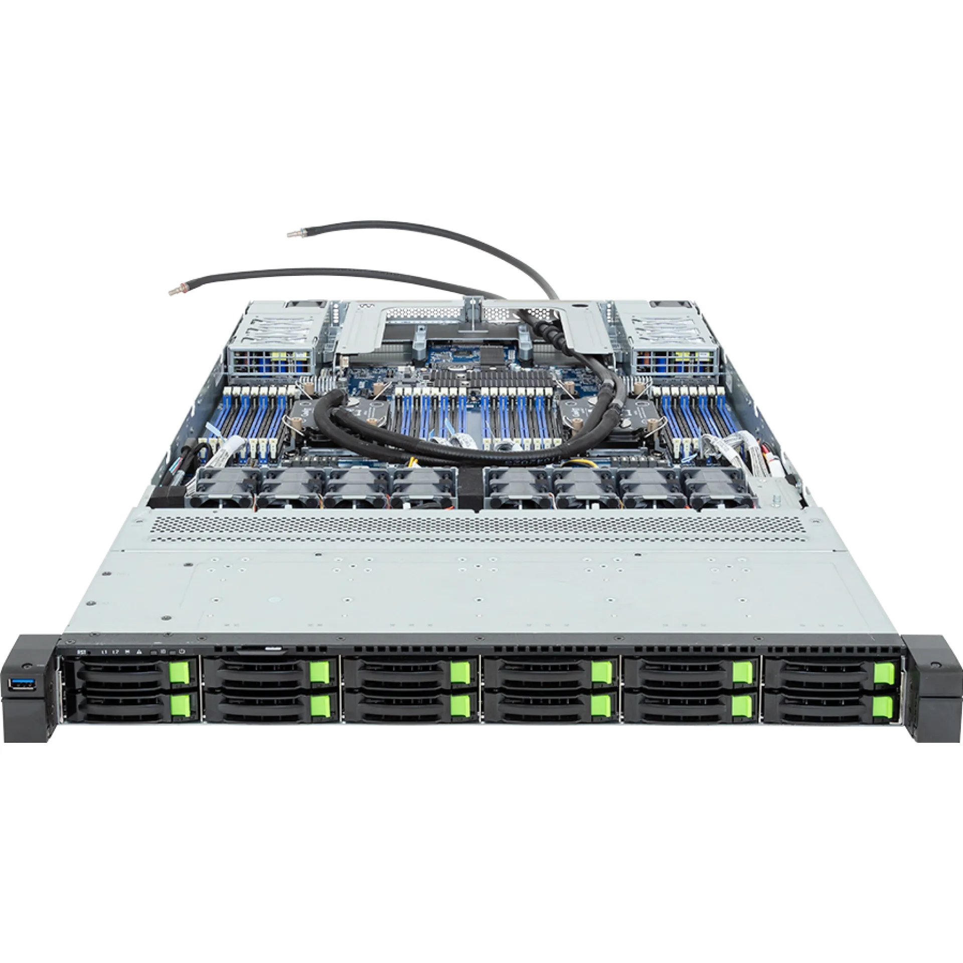 R184-S92-LAV1 Gigabyte front view Gigabyte R184-S92-LAV1 front view