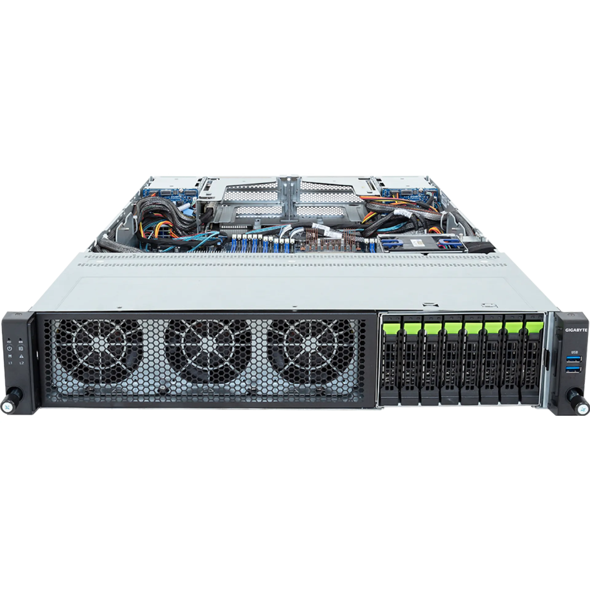 R283-ZK0-AAL1 Gigabyte front view Gigabyte R283-ZK0-AAL1 front view