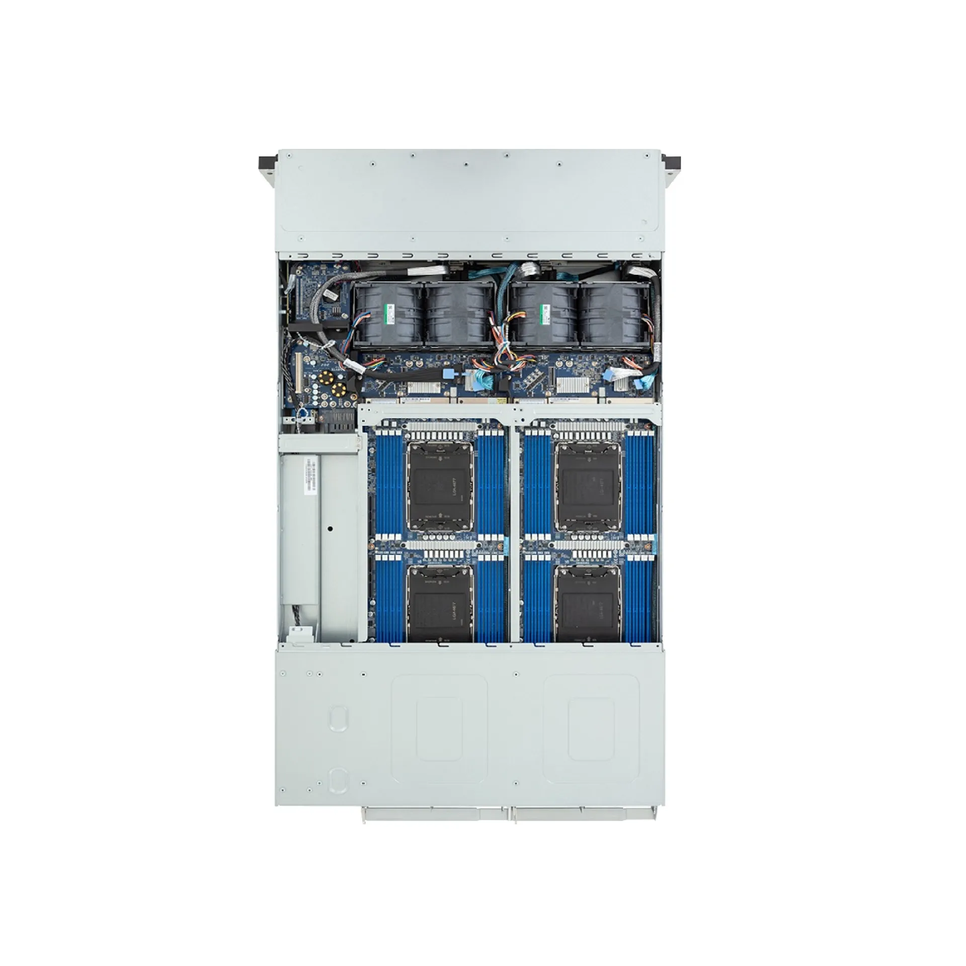 H263-S67-AAW1 Gigabyte top view Gigabyte H263-S67-AAW1 top view