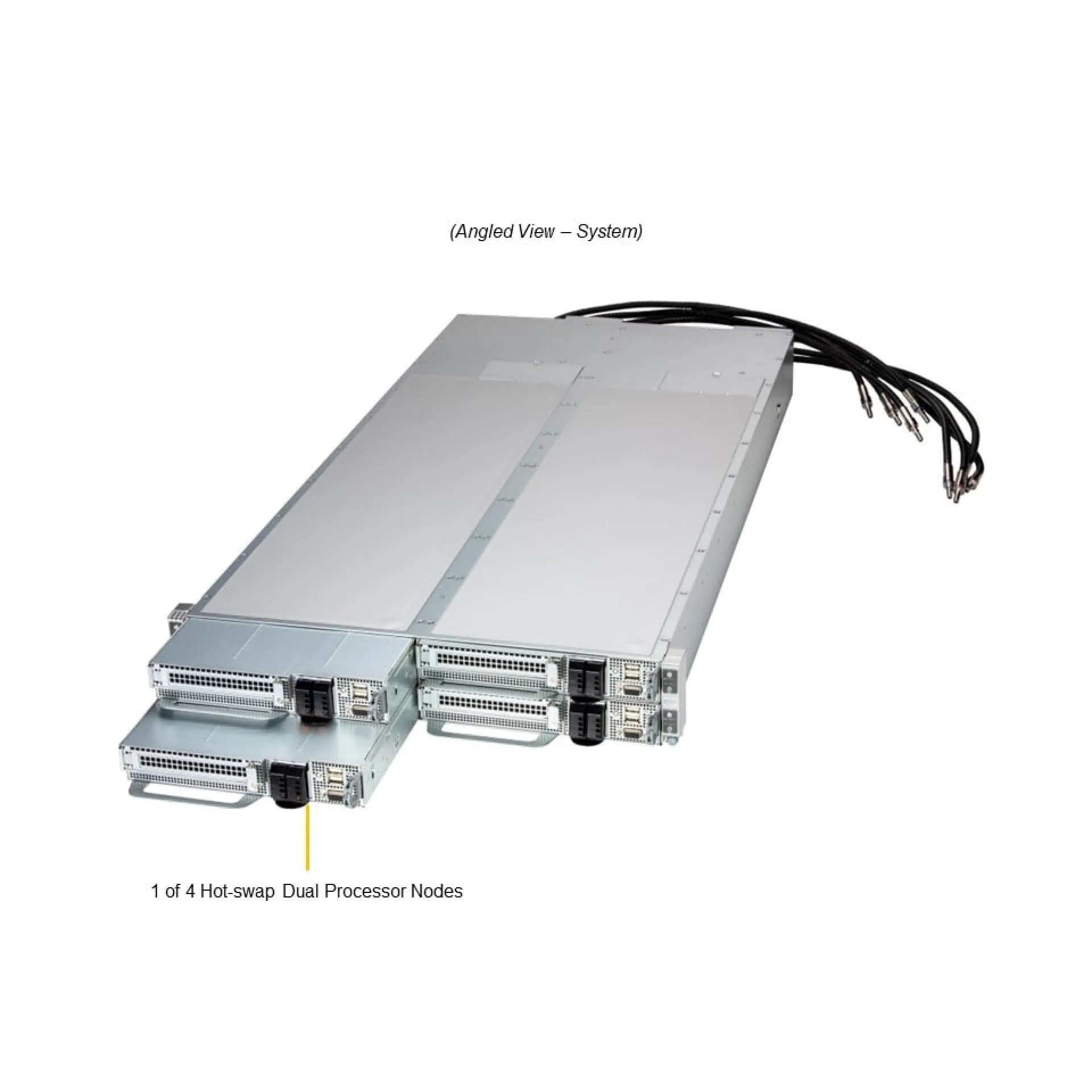 SYS-222FT-HEA-LCC Supermicro angle view Supermicro SYS-222FT-HEA-LCC angle view
