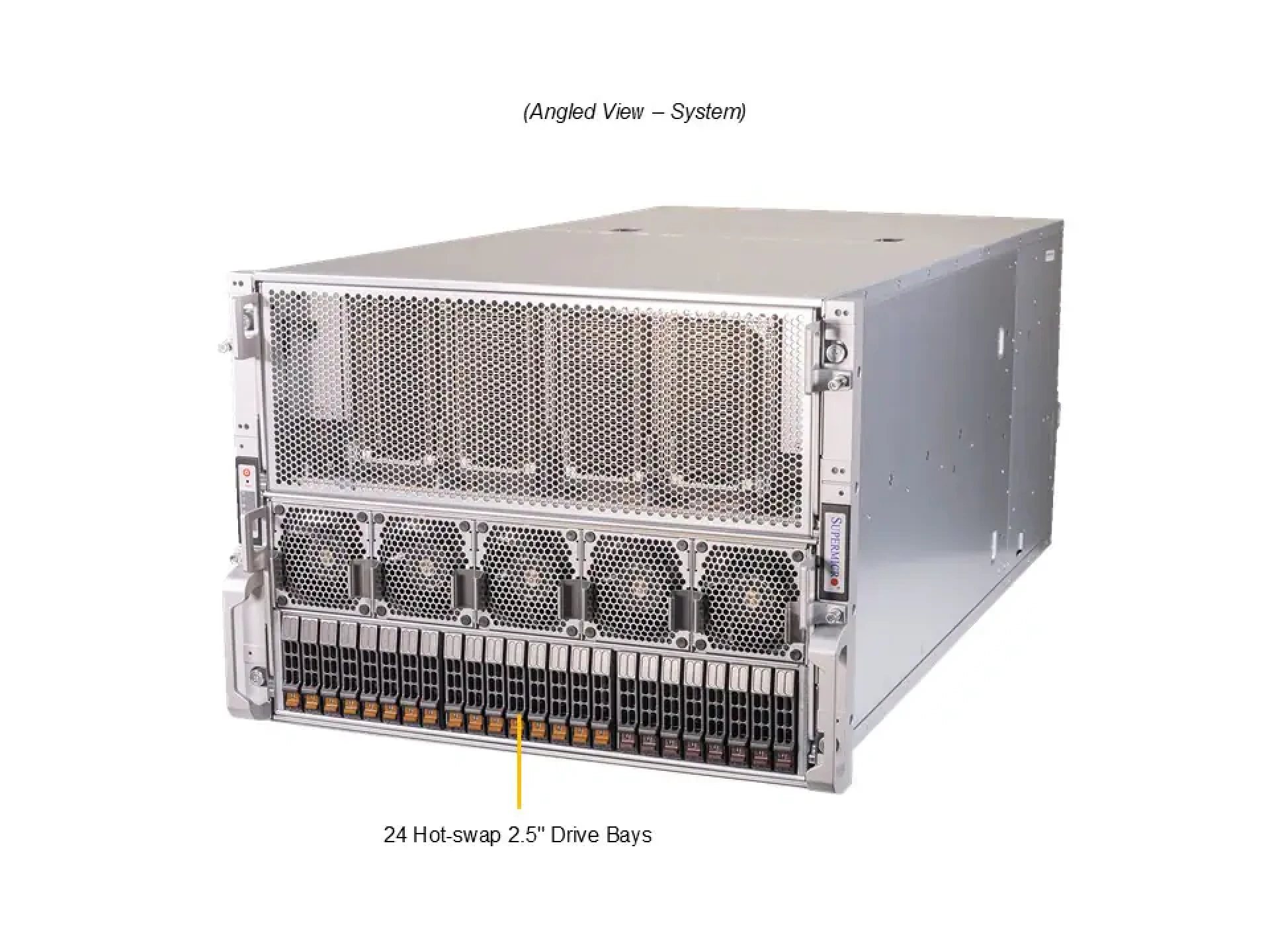 Supermicro AS-8125GS-TNHR angle view 