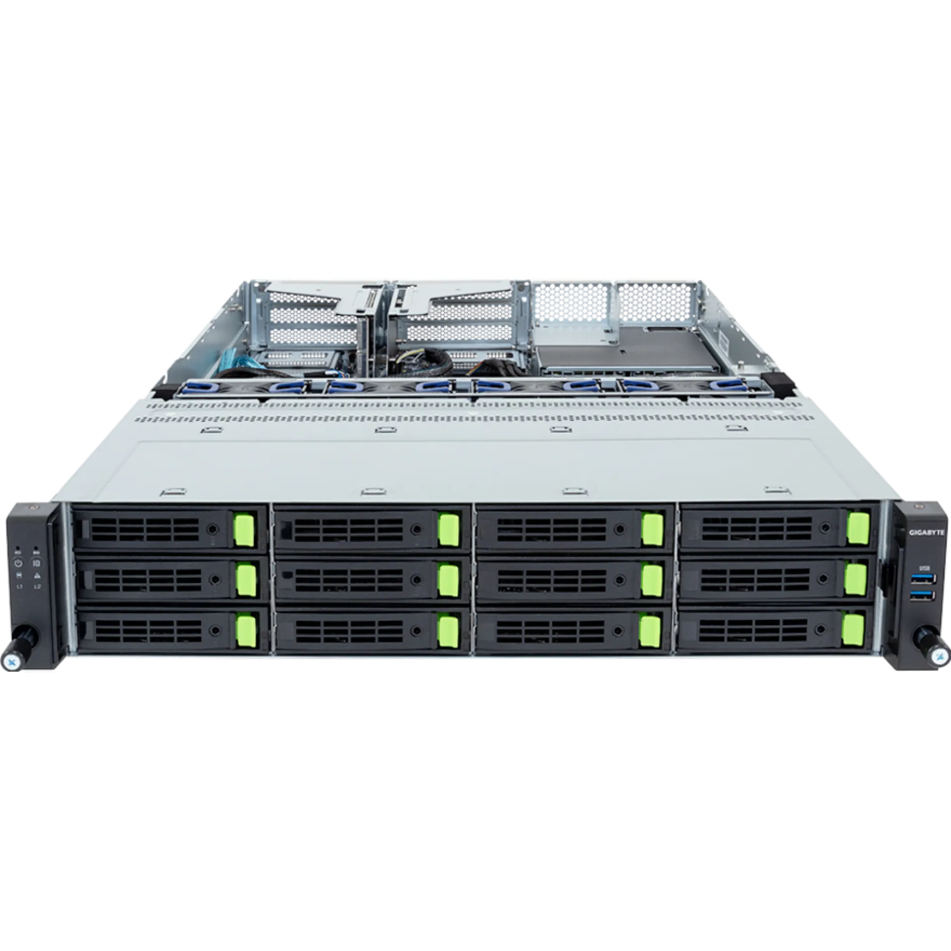 R264-S30-AAV1 Gigabyte rear view Gigabyte R264-S30-AAV1 rear view