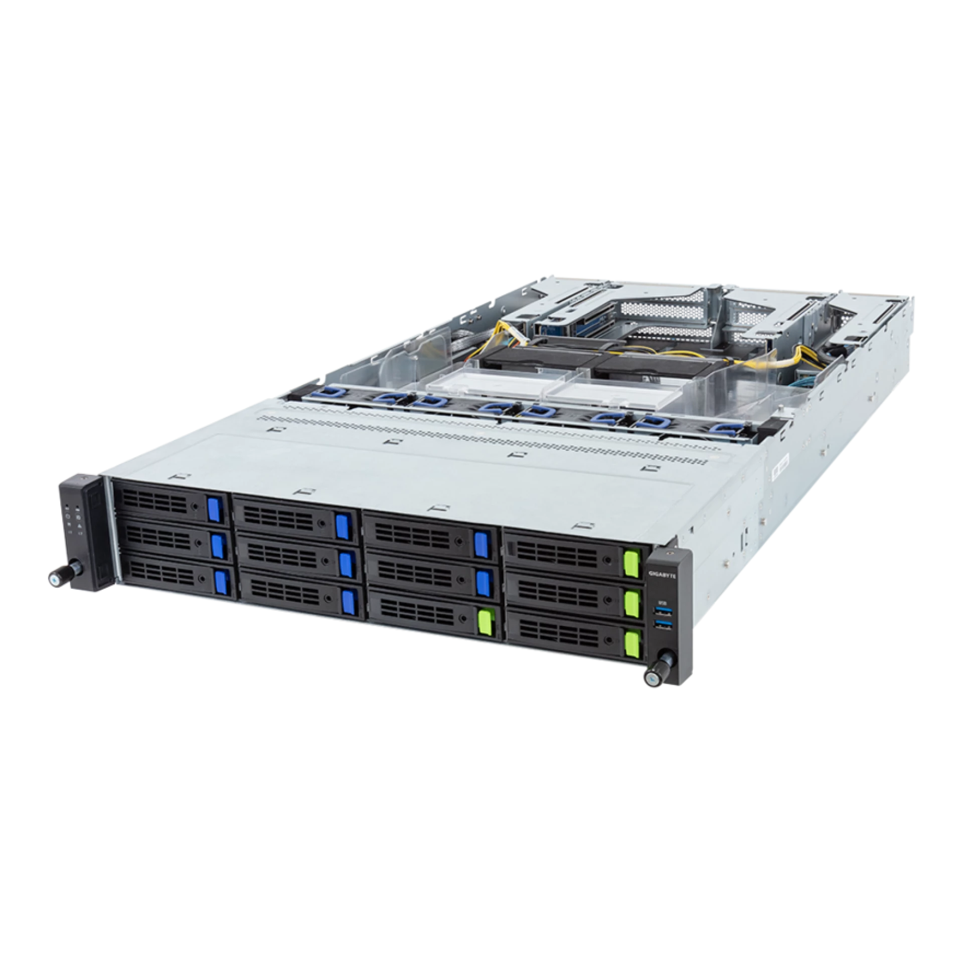 R283-S93-AAL1 Gigabyte angle view Gigabyte R283-S93-AAL1 angle view