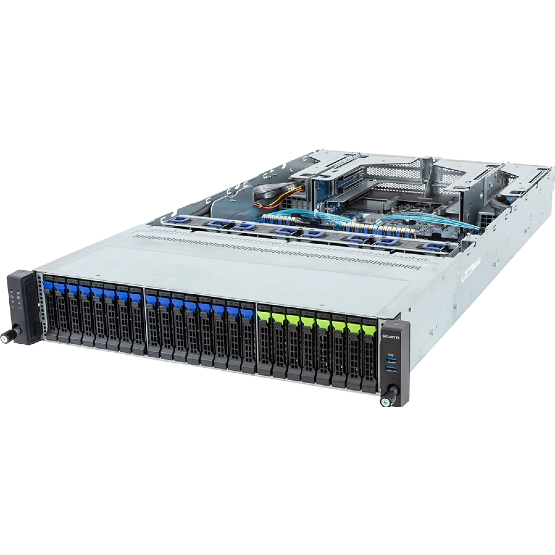 R283-S92-AAE3 Gigabyte angle view Gigabyte R283-S92-AAE3 angle view
