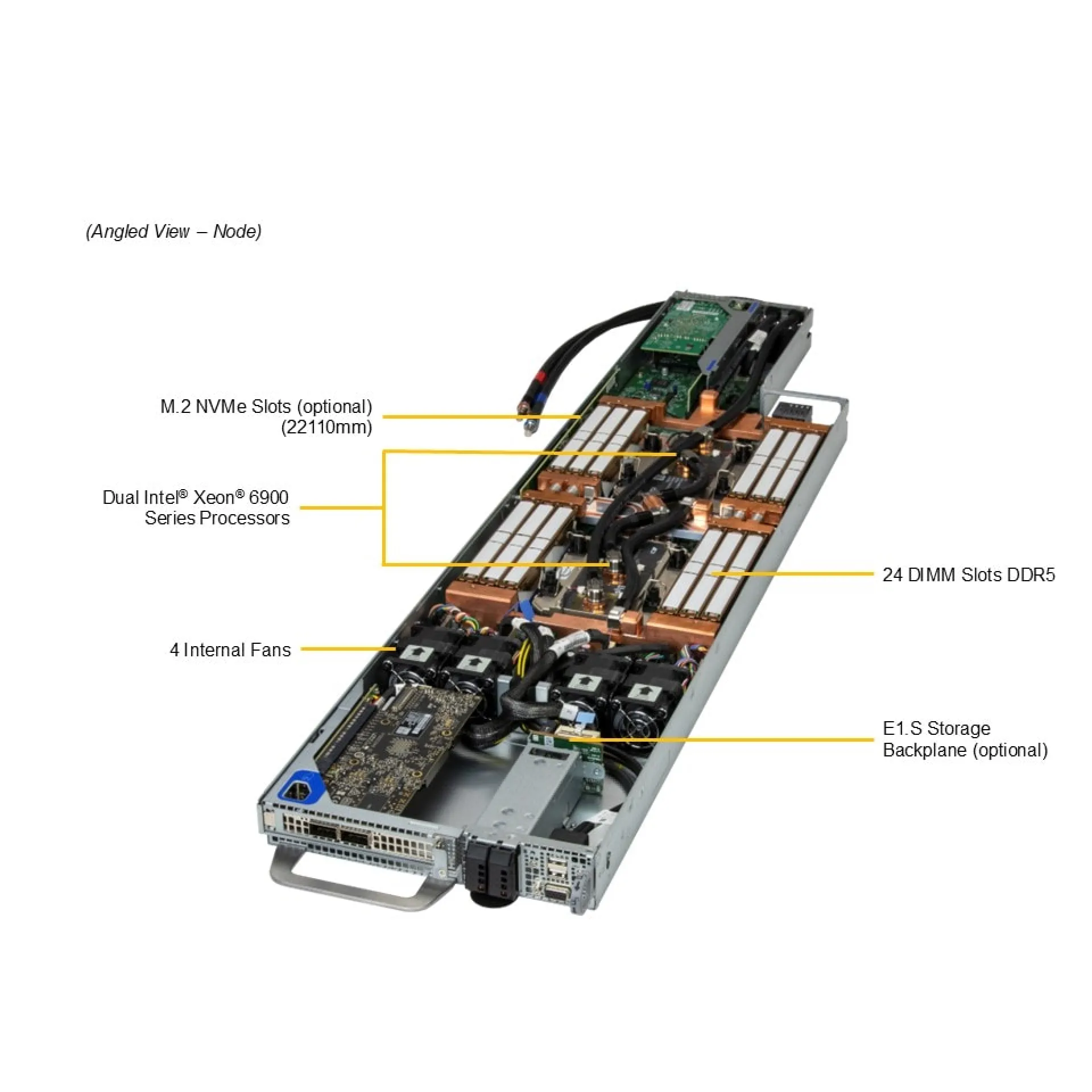 Supermicro SYS-222FT-HEA-ALC angle view