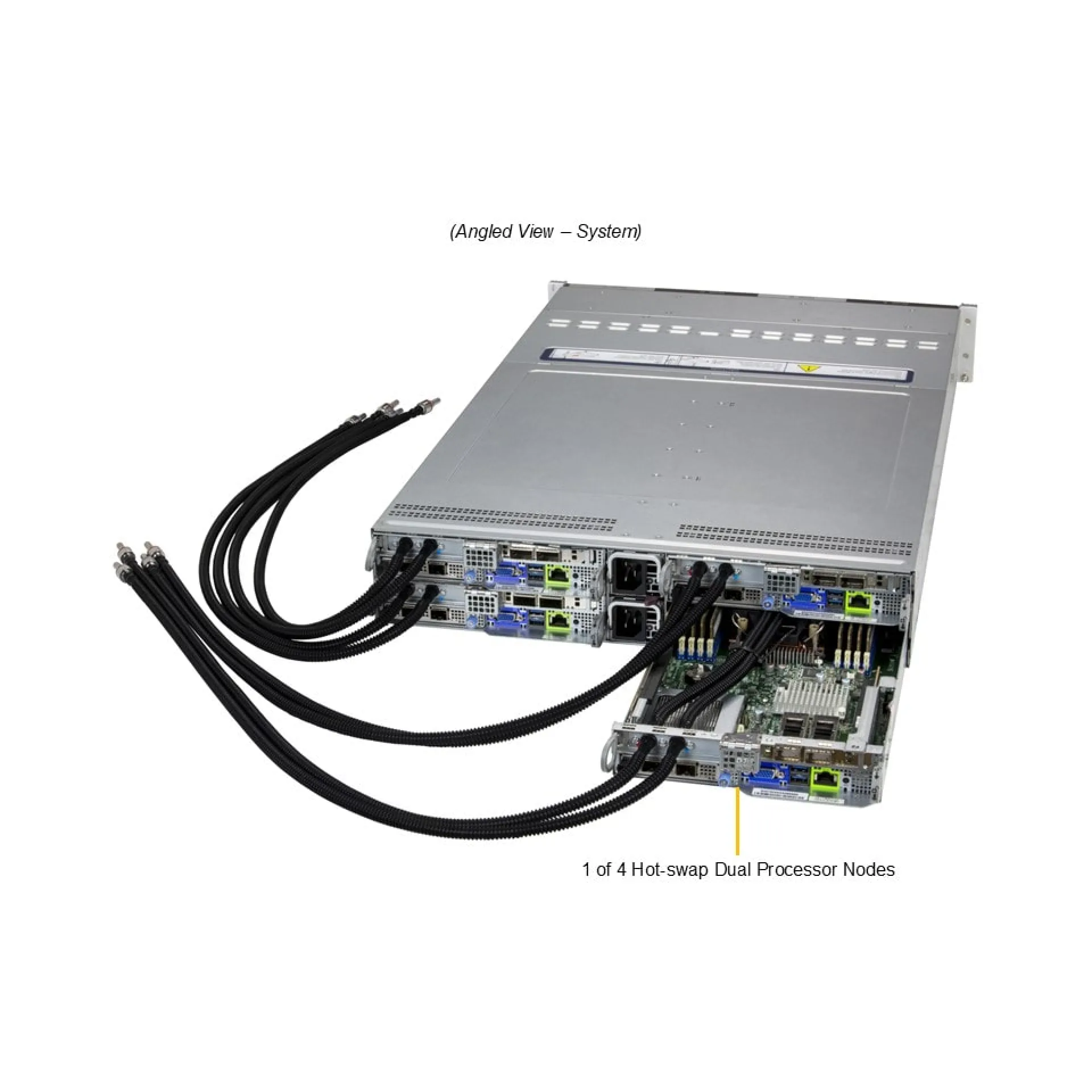 Supermicro SYS-222BT-HNR-LCC angle view 