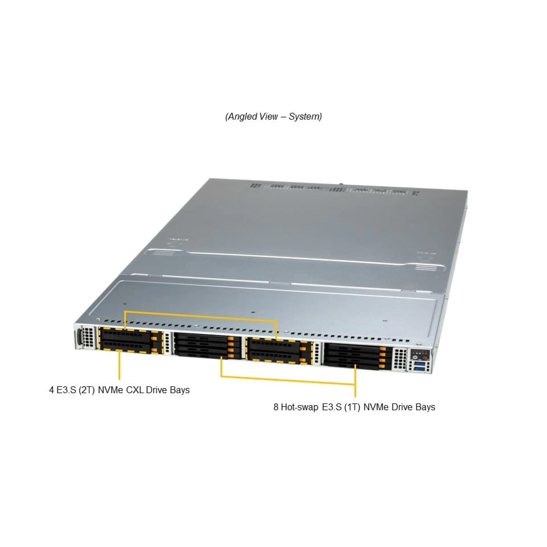 Supermicro SSG-121E-NE3X12R angle view 