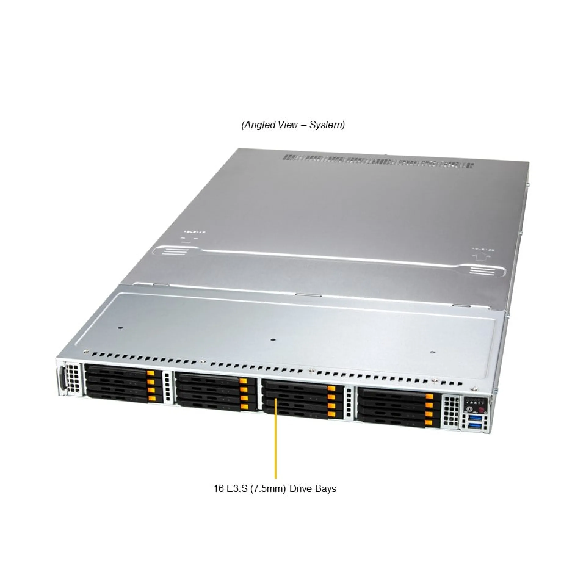 Supermicro SSG-121E-NE316R angle view