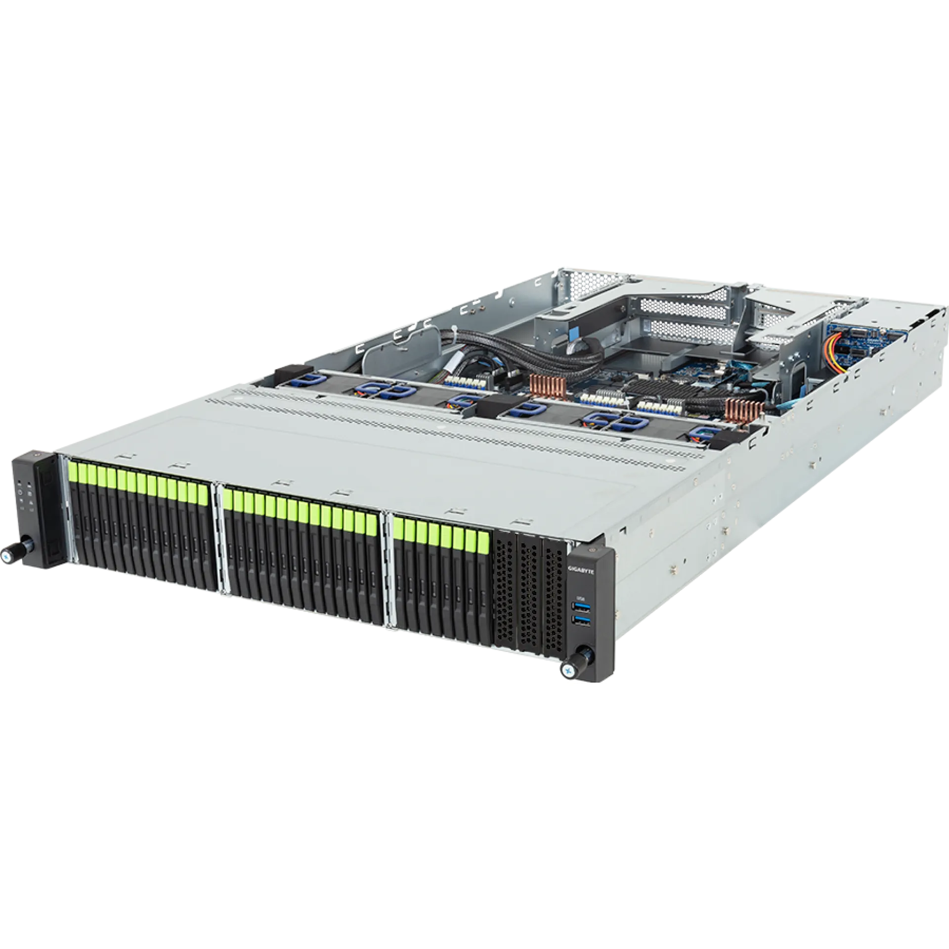Gigabyte R284-A91-AAL1 angle view 