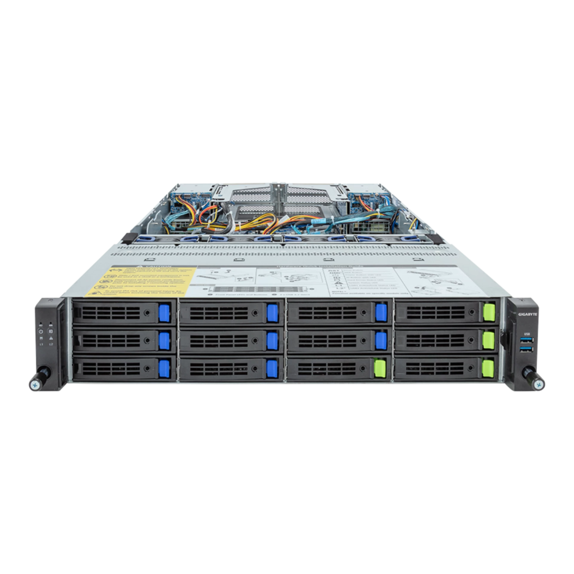 Gigabyte R283-Z93-AAF1 front view 
