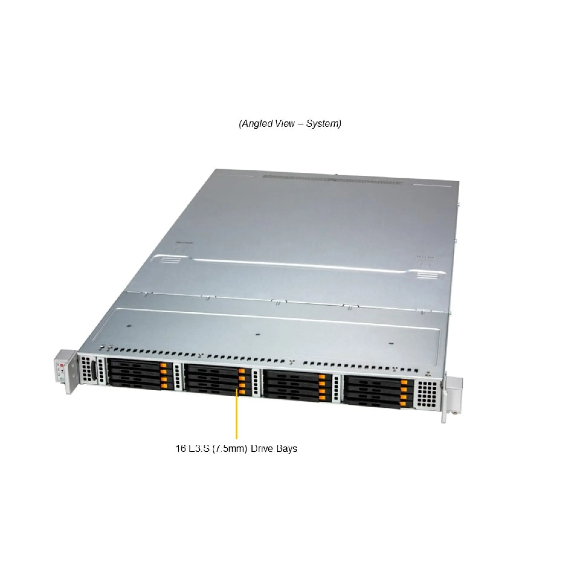 Supermicro SSG-122B-NE316R angle view 