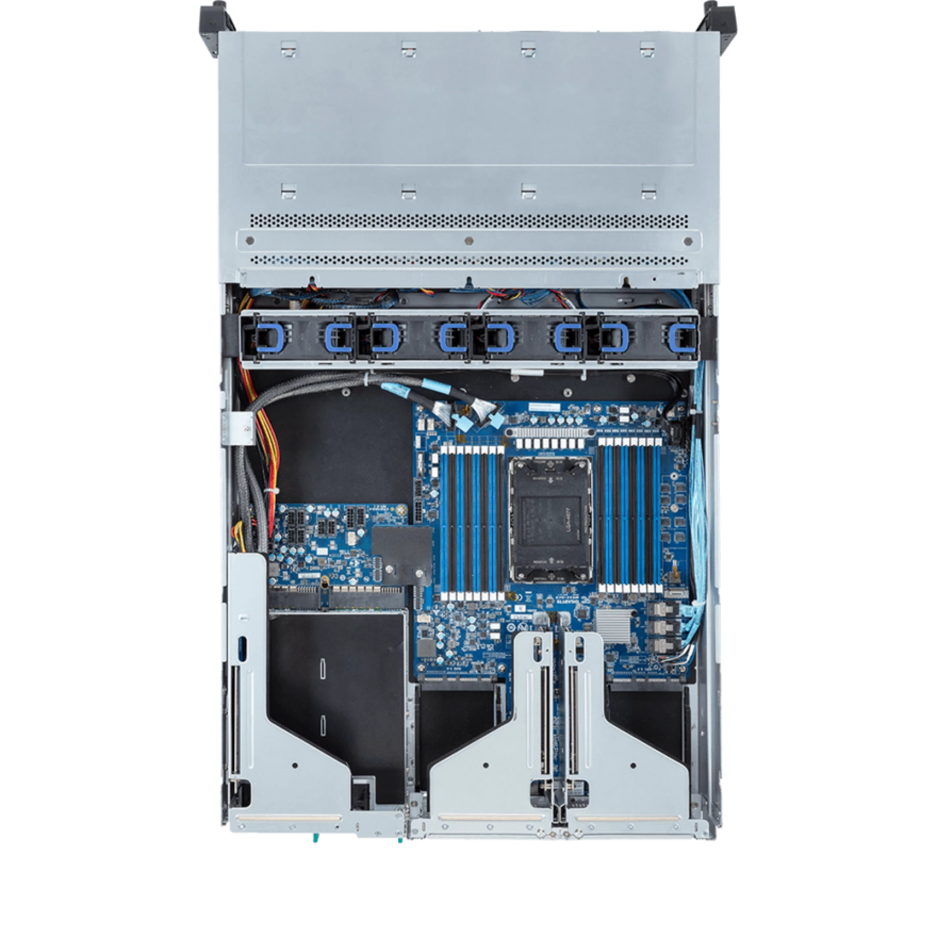 R263-S33-AAF1 Gigabyte top view Gigabyte R263-S33-AAF1 top view