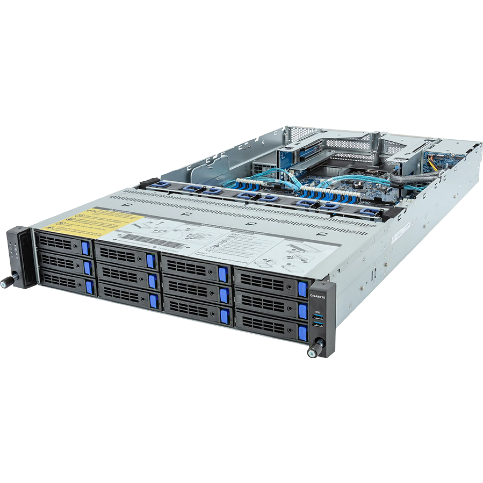 R283-S94-AAC1 Gigabyte angle view Gigabyte R283-S94-AAC1 angle view