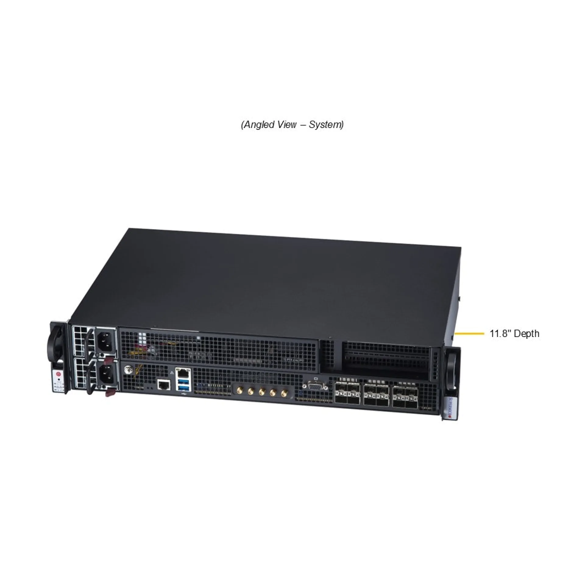 SYS-211E-FRN13P Supermicro angle view Supermicro SYS-211E-FRN13P angle view