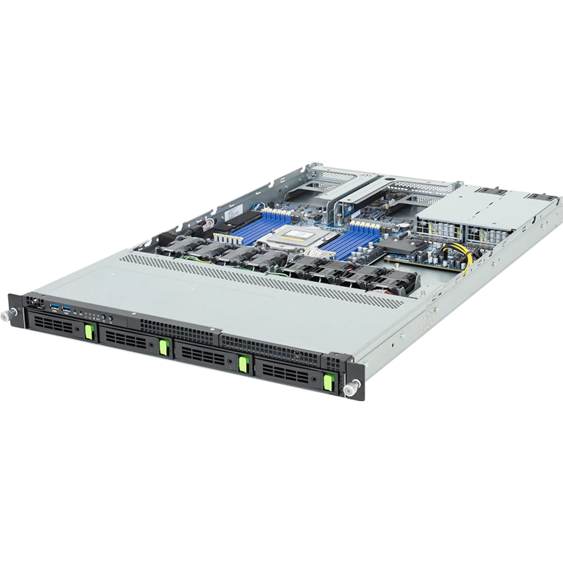 R163-Z34-AAH1 Gigabyte angle view Gigabyte R163-Z34-AAH1 angle view