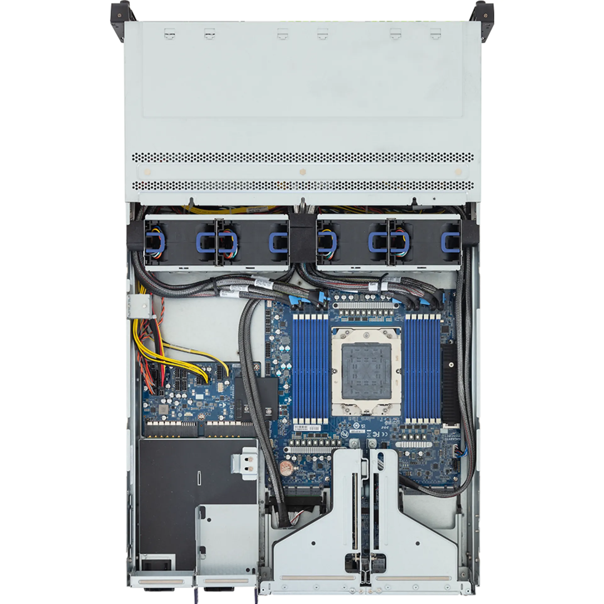 R263-Z39-AAJ2 Gigabyte top view Gigabyte R263-Z39-AAJ2 top view