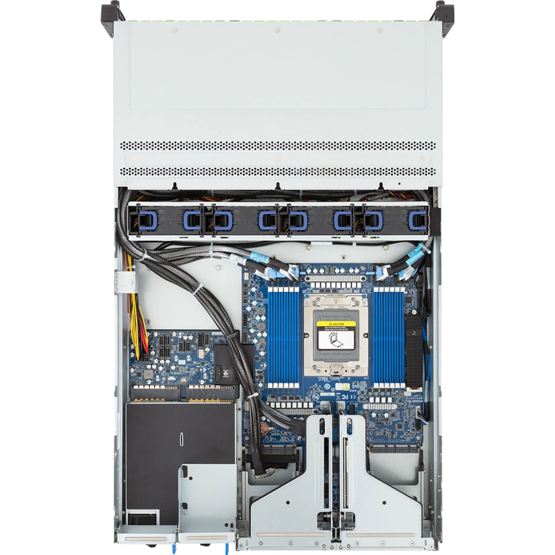 R263-Z36-AAE1 Gigabyte top view Gigabyte R263-Z36-AAE1 top view