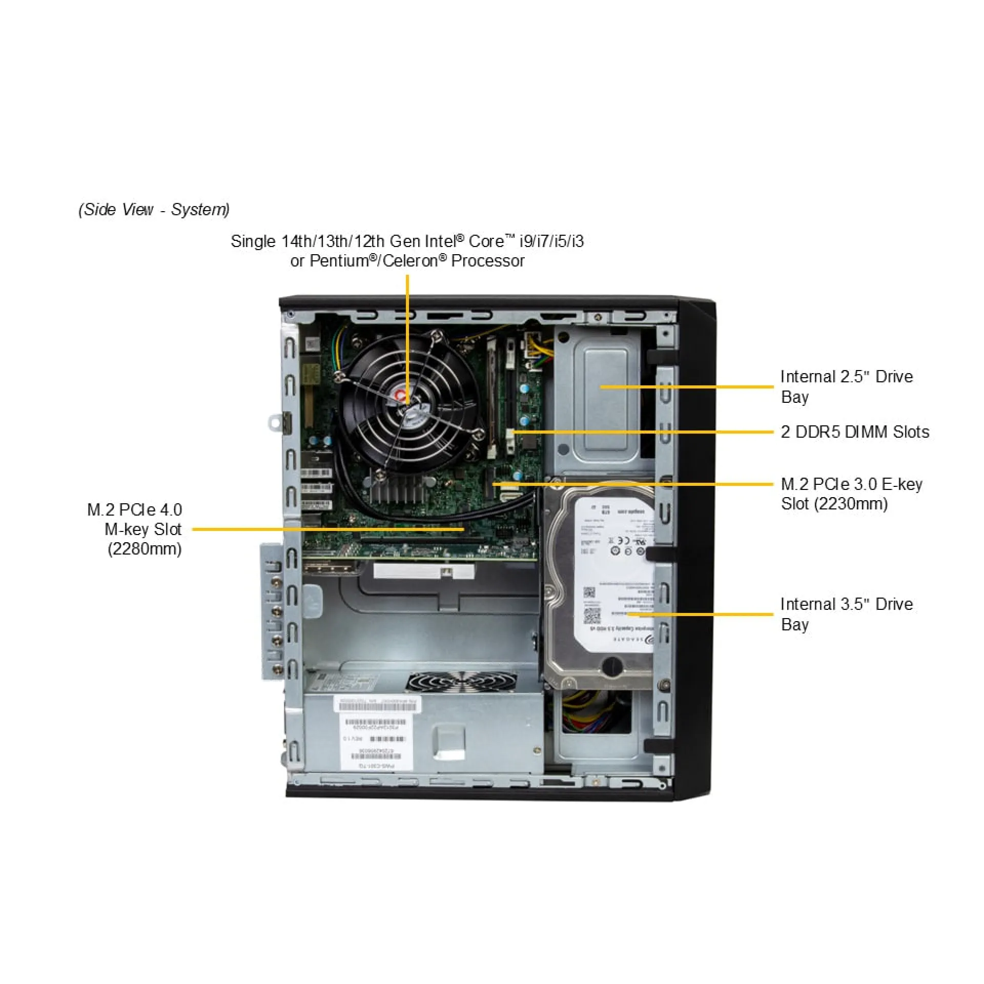 Supermicro SYS-521AD-LN2 side view