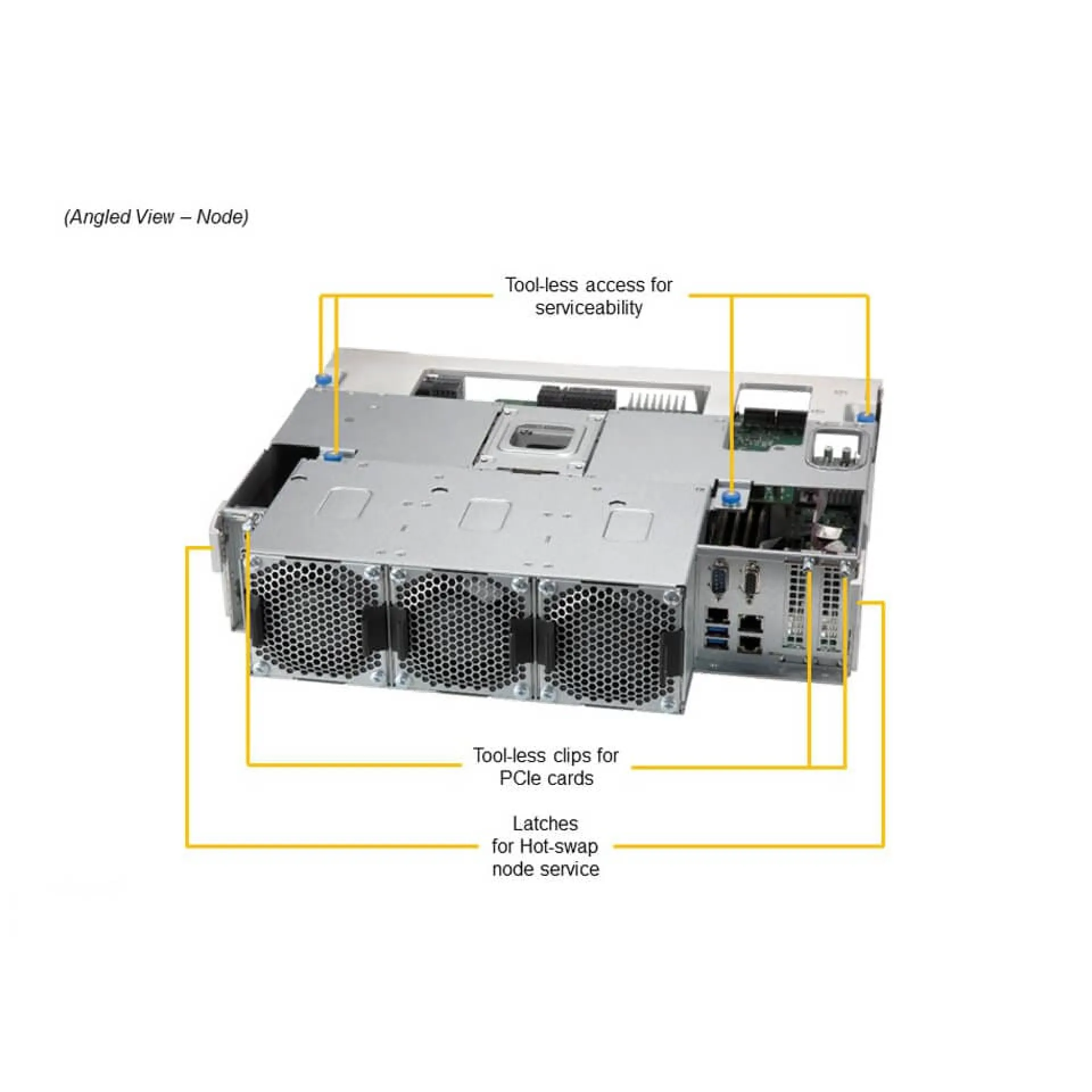 SSG-640SP-E1CR60-G1 Supermicro angle view Supermicro SSG-640SP-E1CR60-G1 angle view