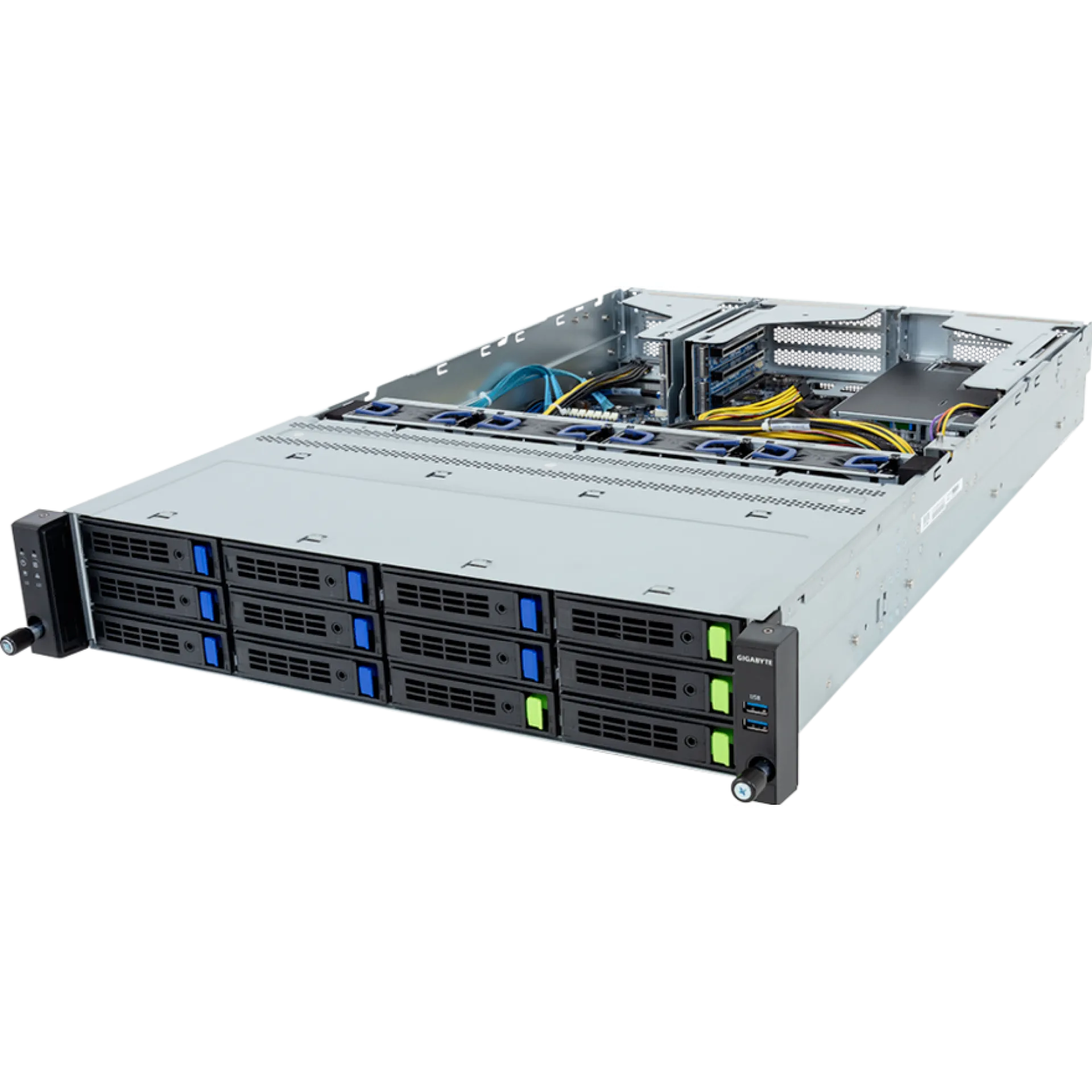 R264-S33-AAL1 Gigabyte angle view Gigabyte R264-S33-AAL1 angle view
