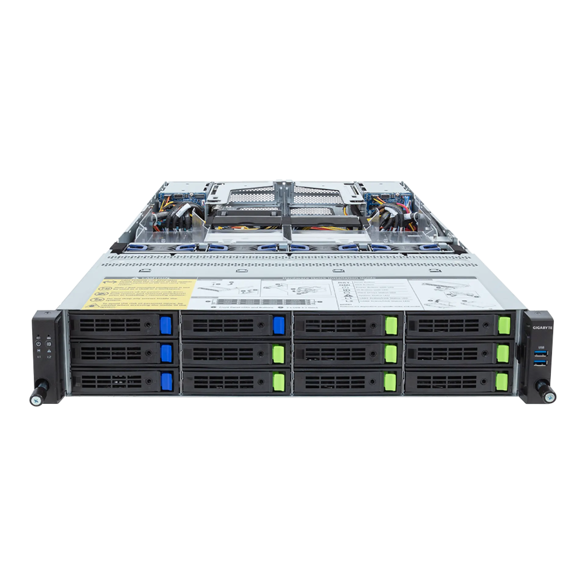 Gigabyte R283-Z97-AAL1 front view 
