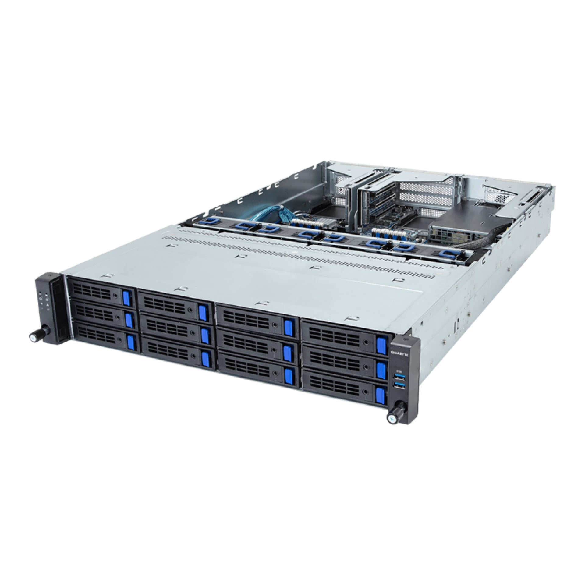 R263-S33-AAF1 Gigabyte angle view Gigabyte R263-S33-AAF1 angle view