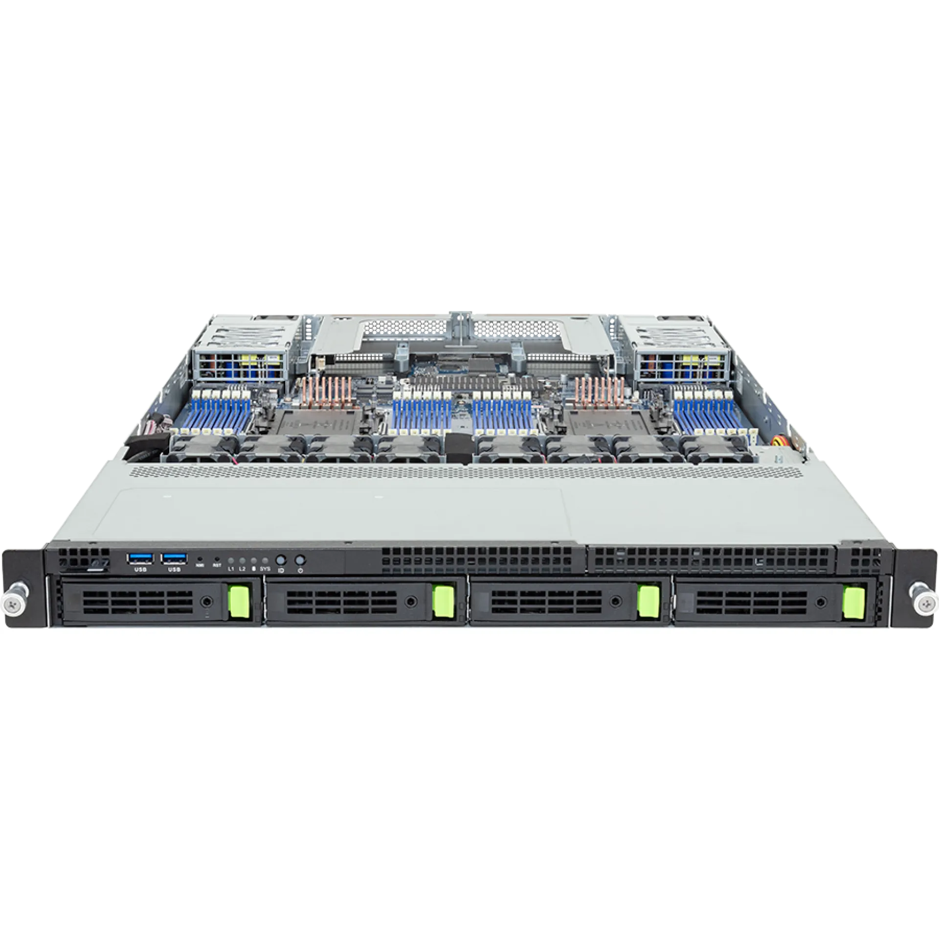 R184-A90-AAJ1 Gigabyte front view Gigabyte R184-A90-AAJ1 front view