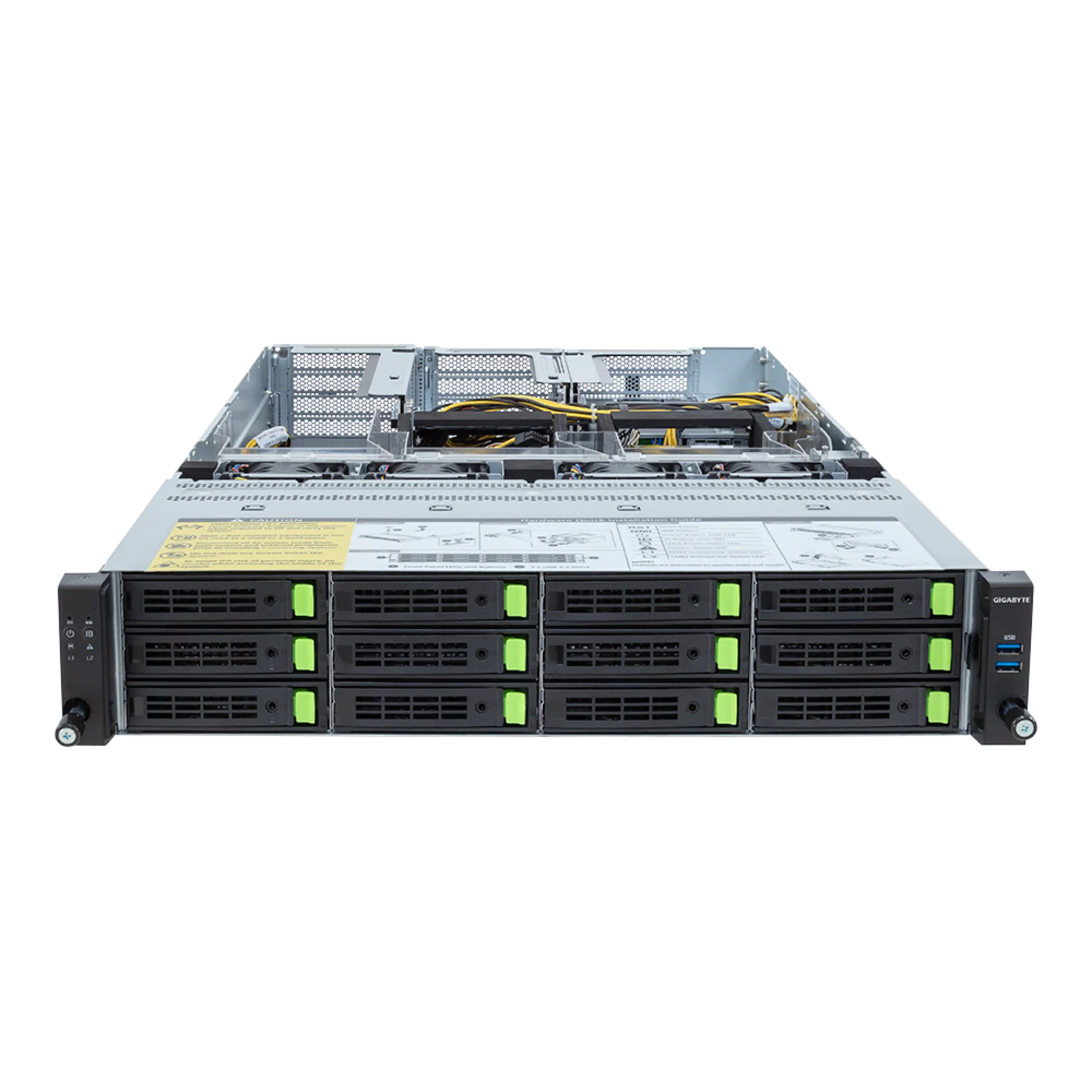 R283-SF0-AAL1 Gigabyte front view Gigabyte R283-SF0-AAL1 front view