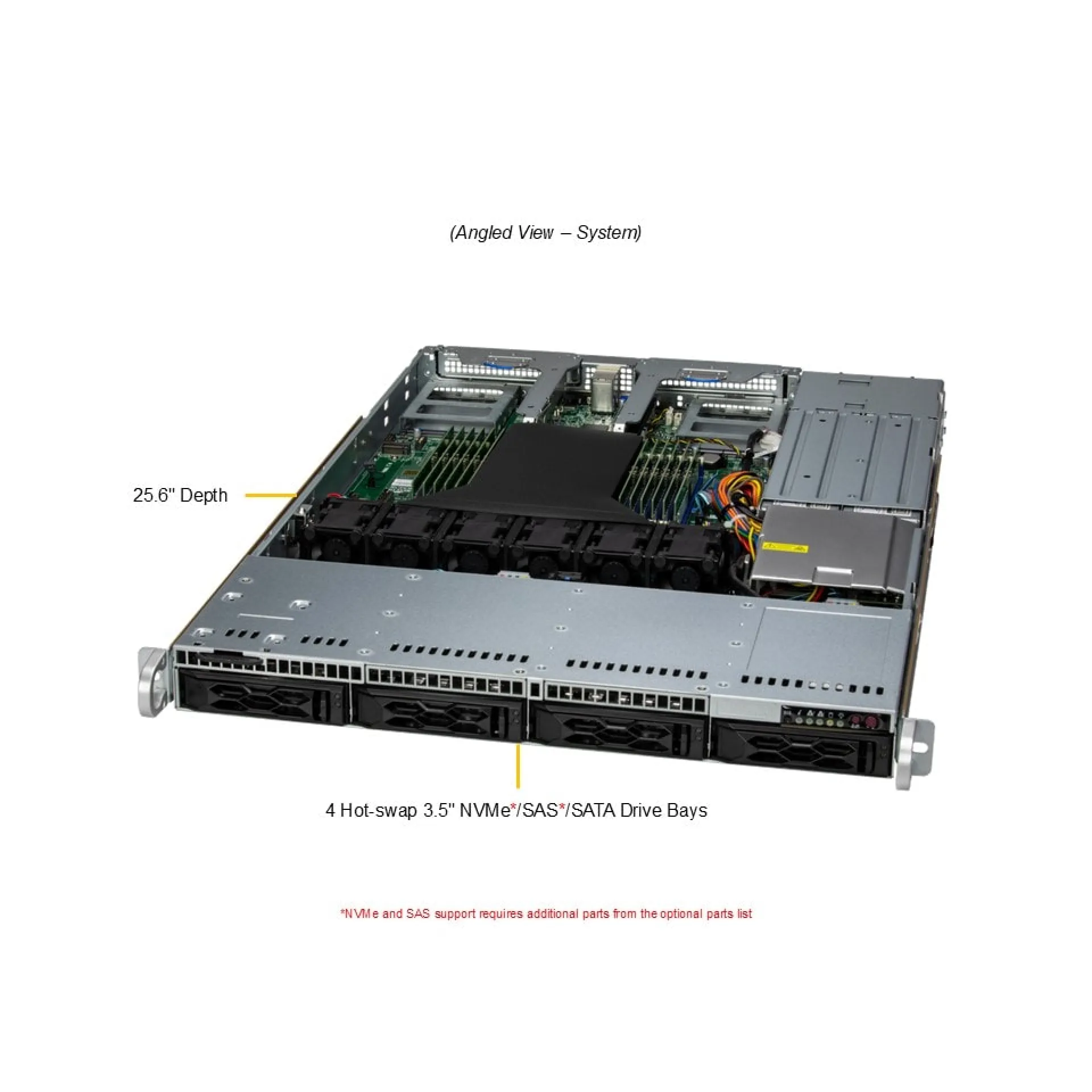 AS-1015CS-TNR | Supermicro Single EPYC 9004 EPYC 9005 1U Rack Server