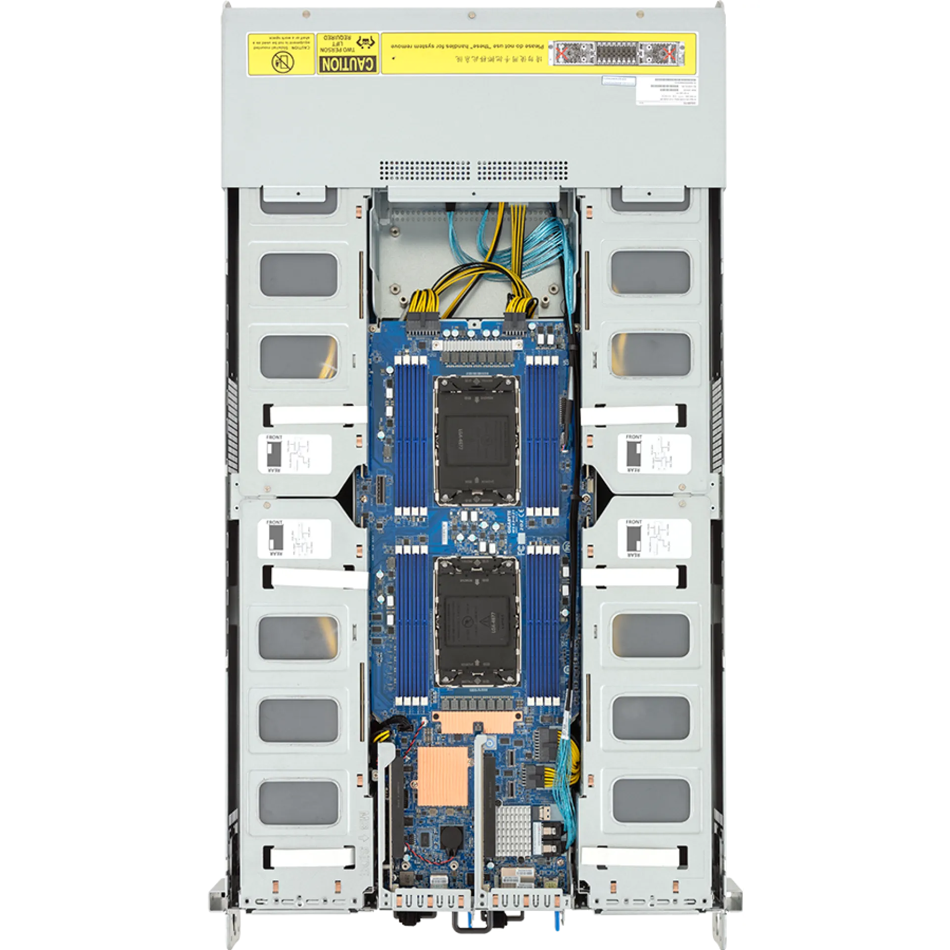 G293-S45-IAP1 Gigabyte top view Gigabyte G293-S45-IAP1 top view