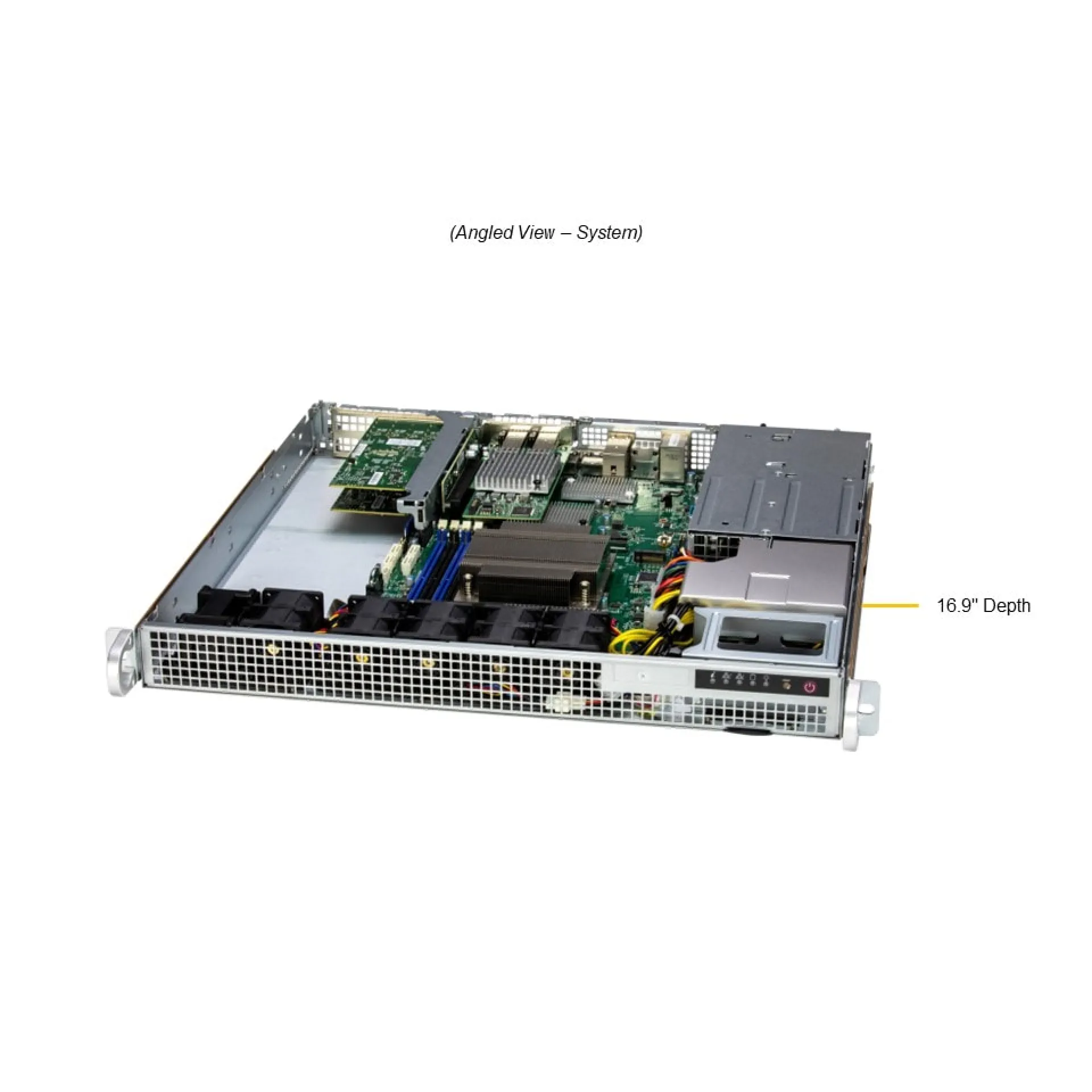 SYS-111AD-WRN2 Supermicro angle view Supermicro SYS-111AD-WRN2 angle view